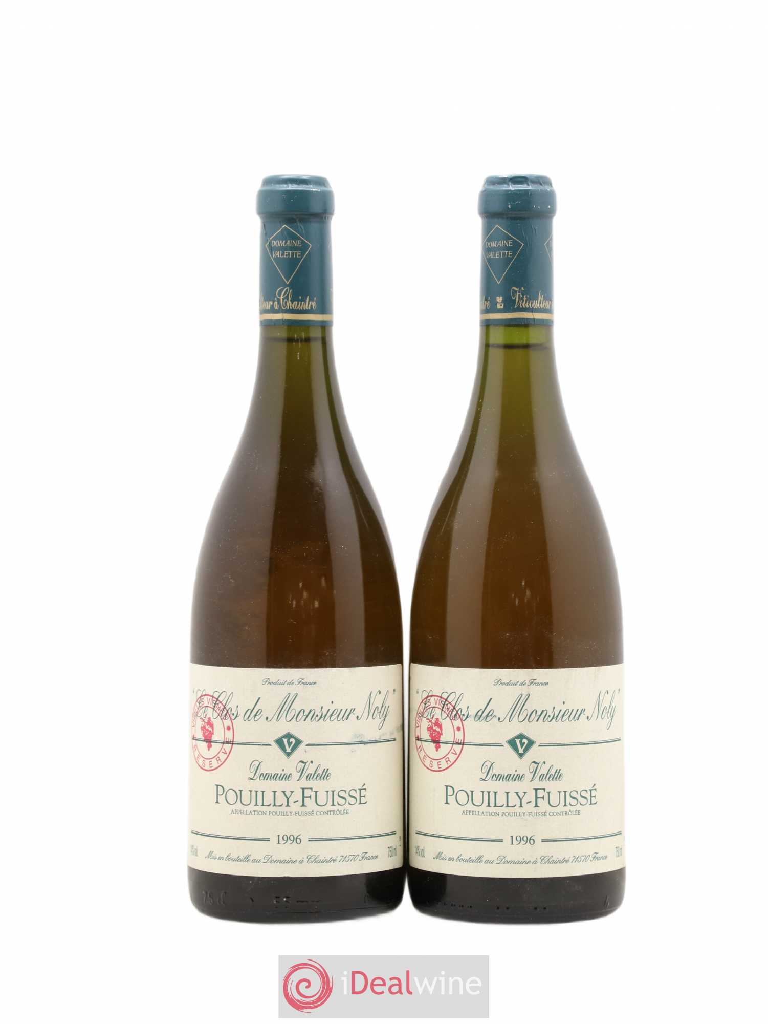Pouilly-Fuissé Clos de Monsieur Noly Valette (Domaine) 1996 - Lot de 2 bouteilles - 0