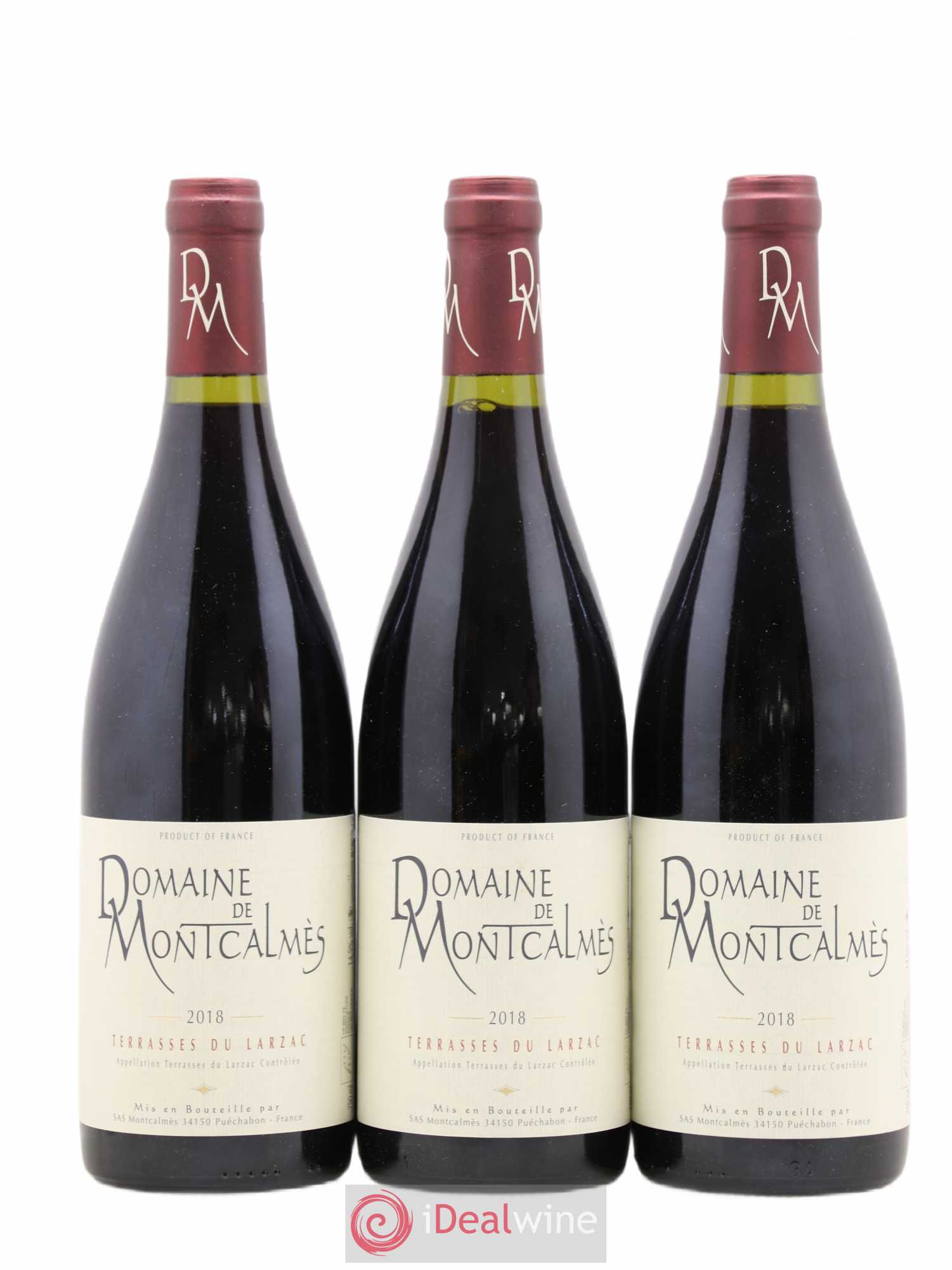Terrasses du Larzac Domaine de Montcalmès Frédéric Pourtalié 2018 - Lot de 3 bouteilles - 0