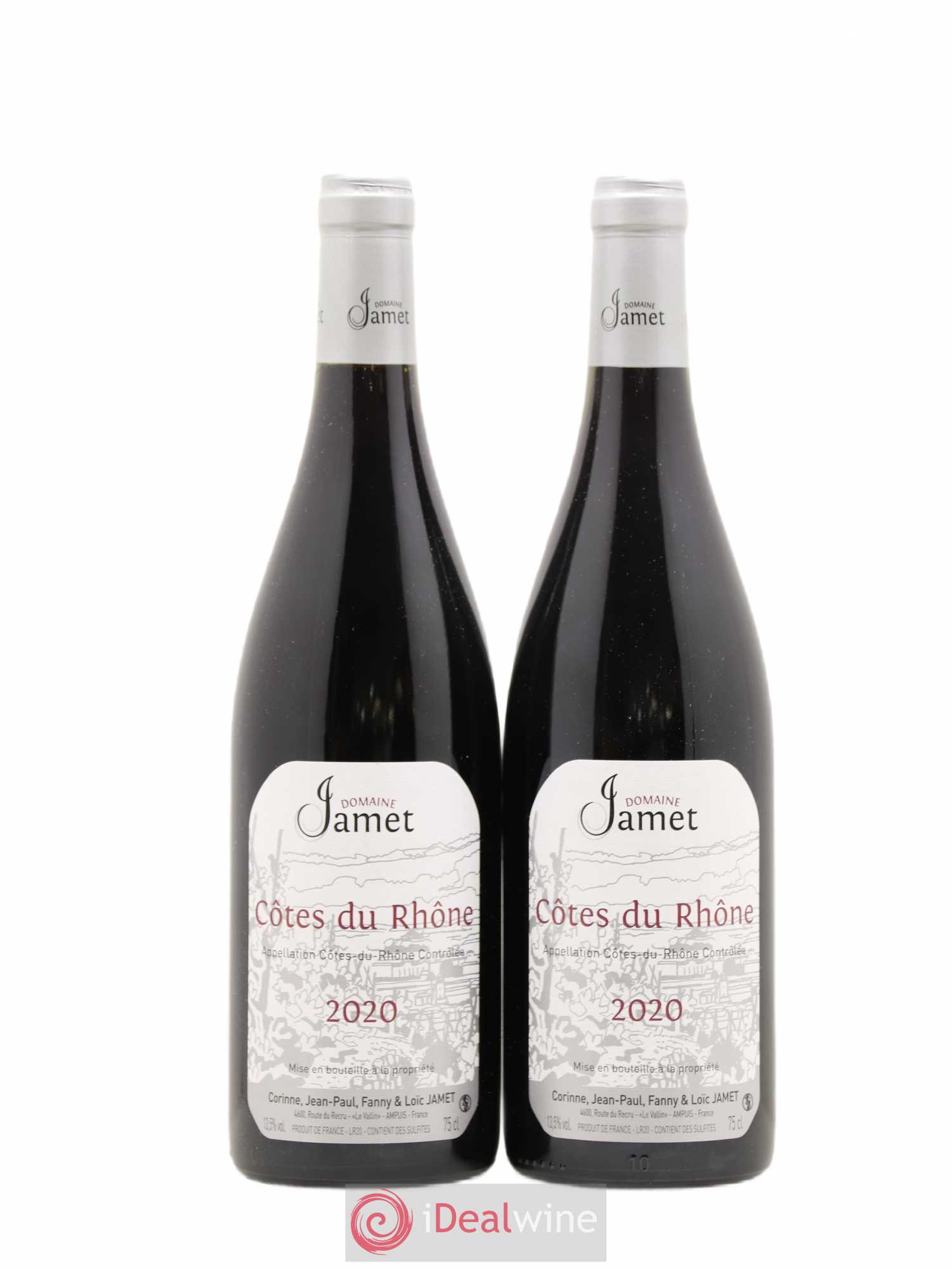 Côtes-du-Rhône Jamet (Domaine) Jamet 2020 - Lot de 2 bouteilles - 0