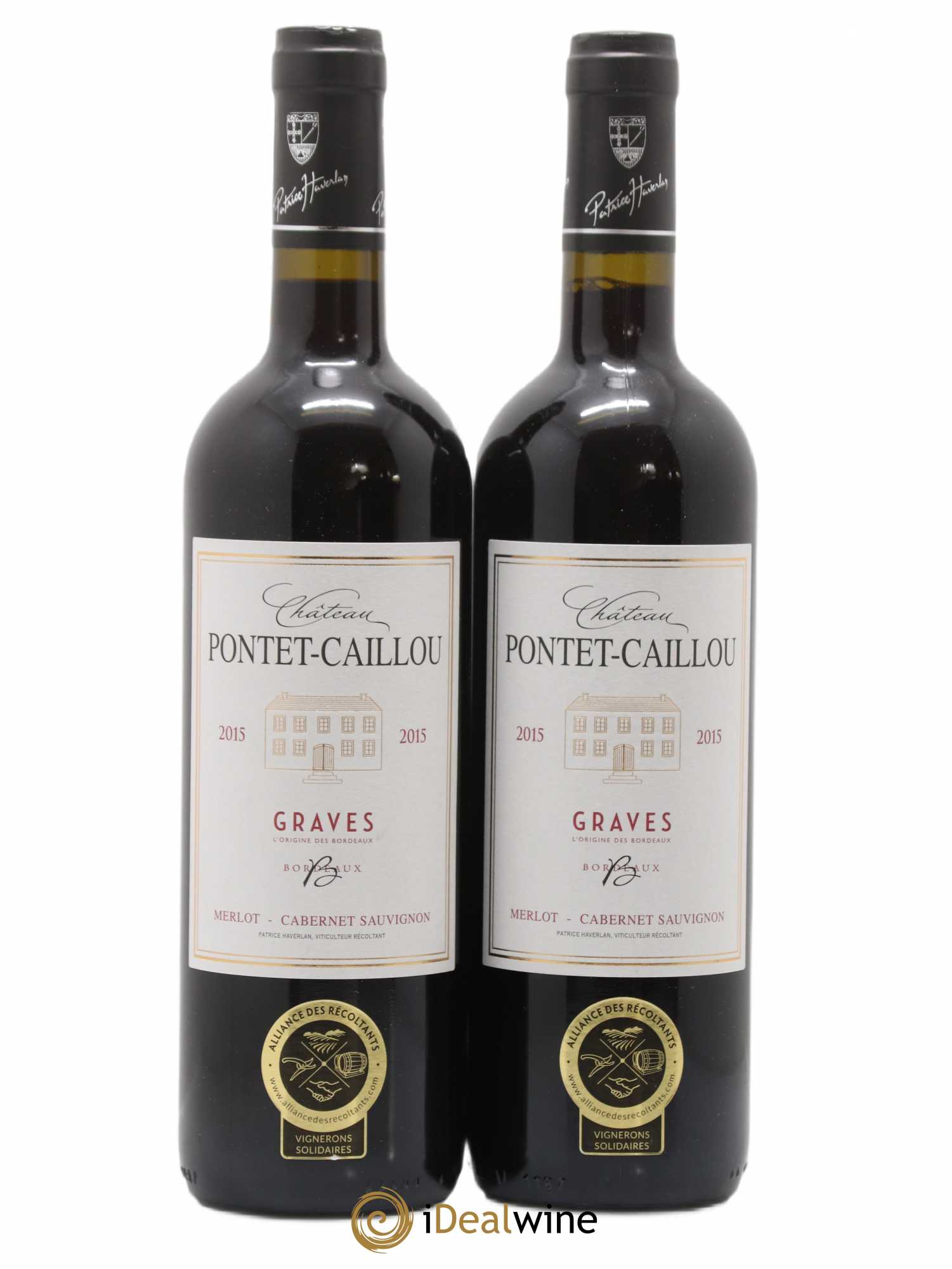 Graves Château Pontet Caillou (sans prix de réserve) 2015 - Posten von 2 Flaschen - 0