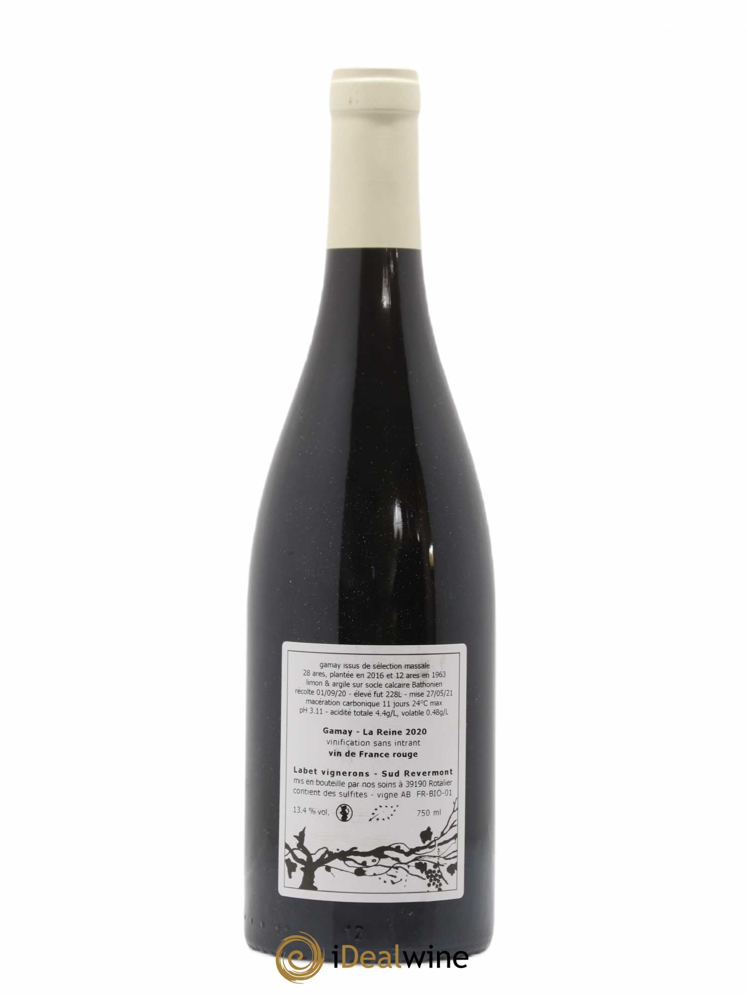 Vin de France Gamay La Reine Labet (Domaine) 2020 - Lotto di 1 bottiglia - 1