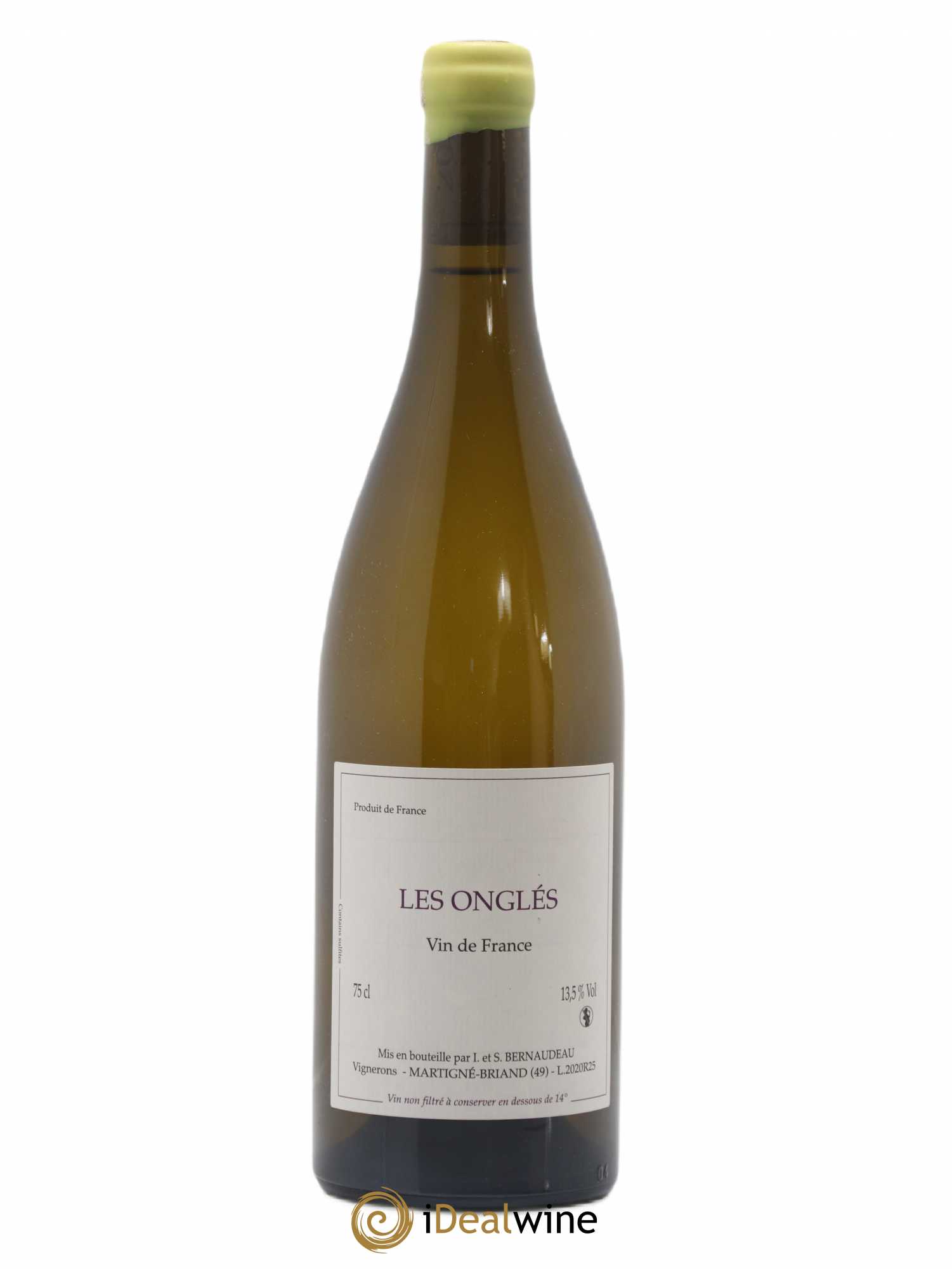 Vin de France Les Onglés Stéphane Bernaudeau 2020 - Lot de 1 bouteille - 0