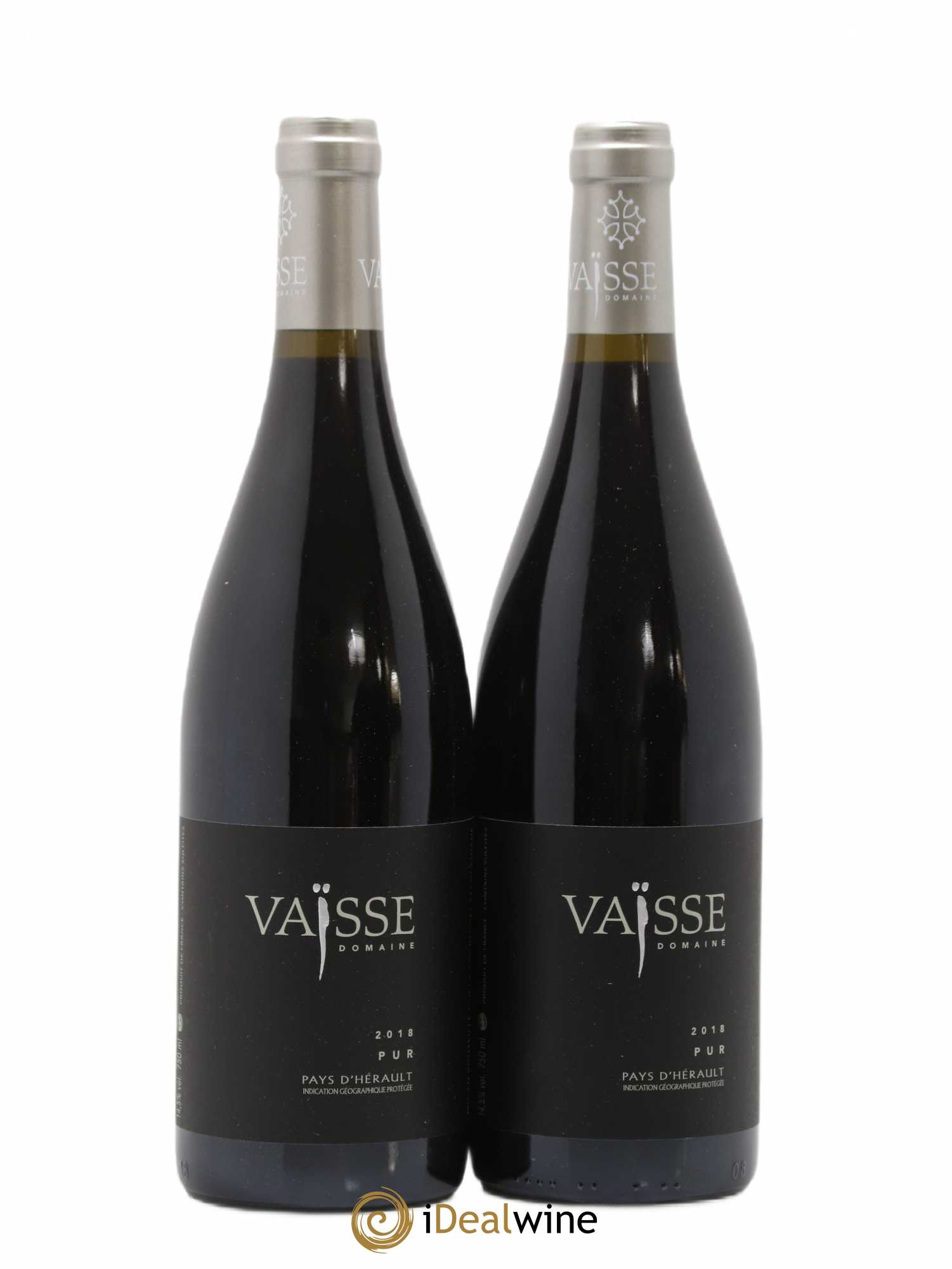 Pays d'Hérault Pur Vaisse (Domaine) 2018 - Lot de 2 bouteilles - 0