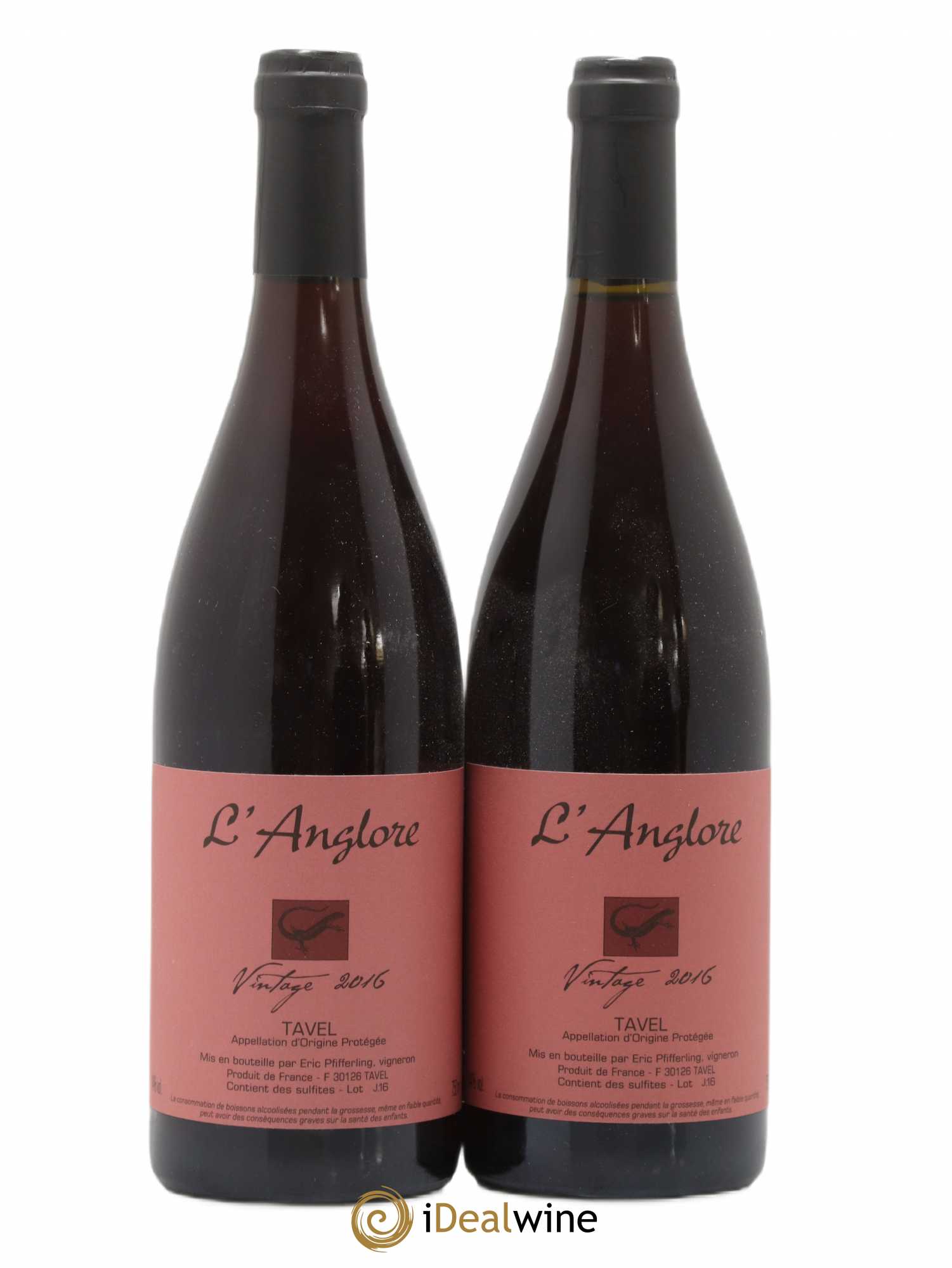 Tavel Vintage L'Anglore 2016 - Lot de 2 bouteilles - 0