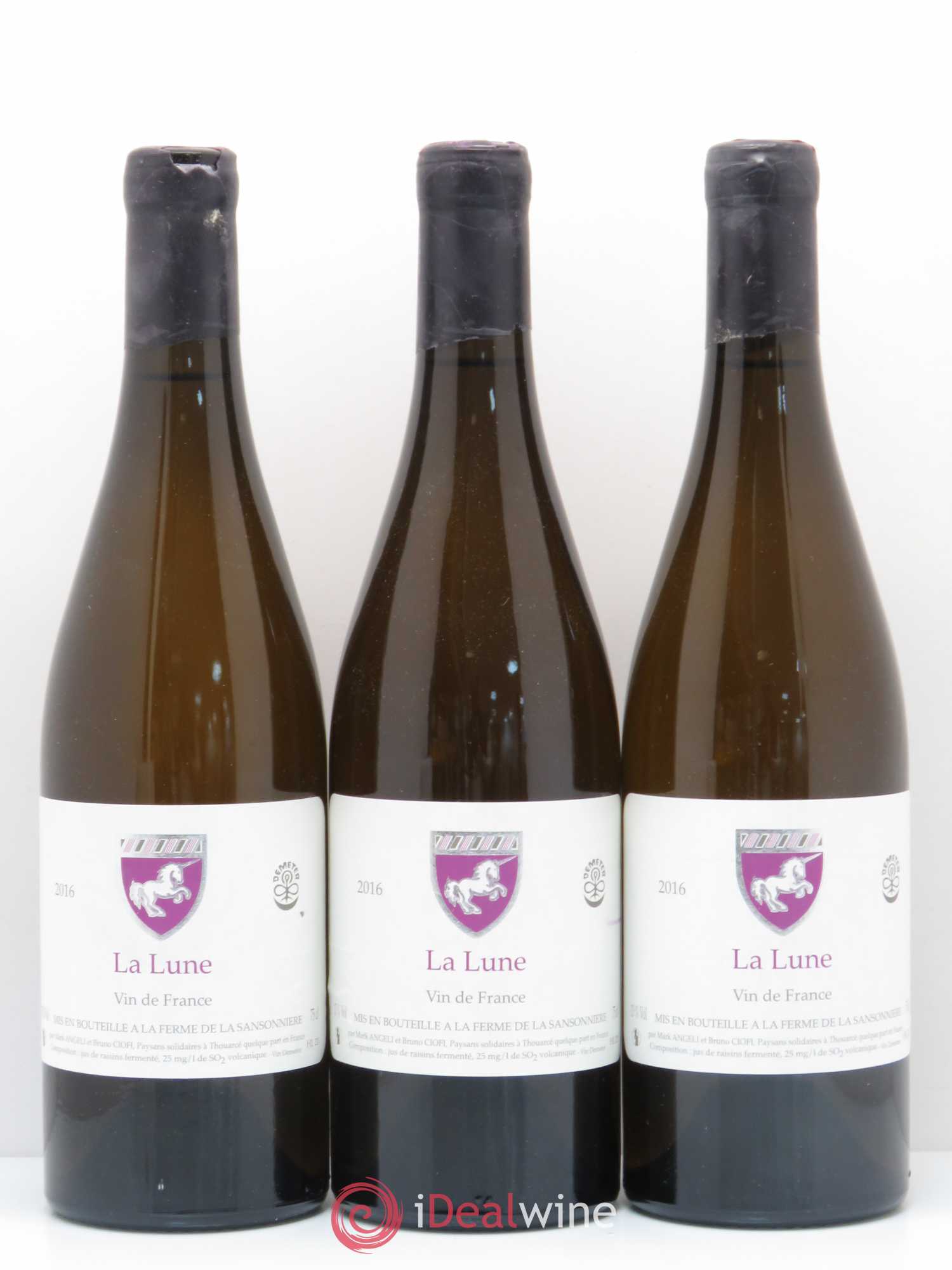 Vin de France La Lune Ferme de la Sansonnière - Mark Angeli 2016 - Posten von 3 Flaschen - 0