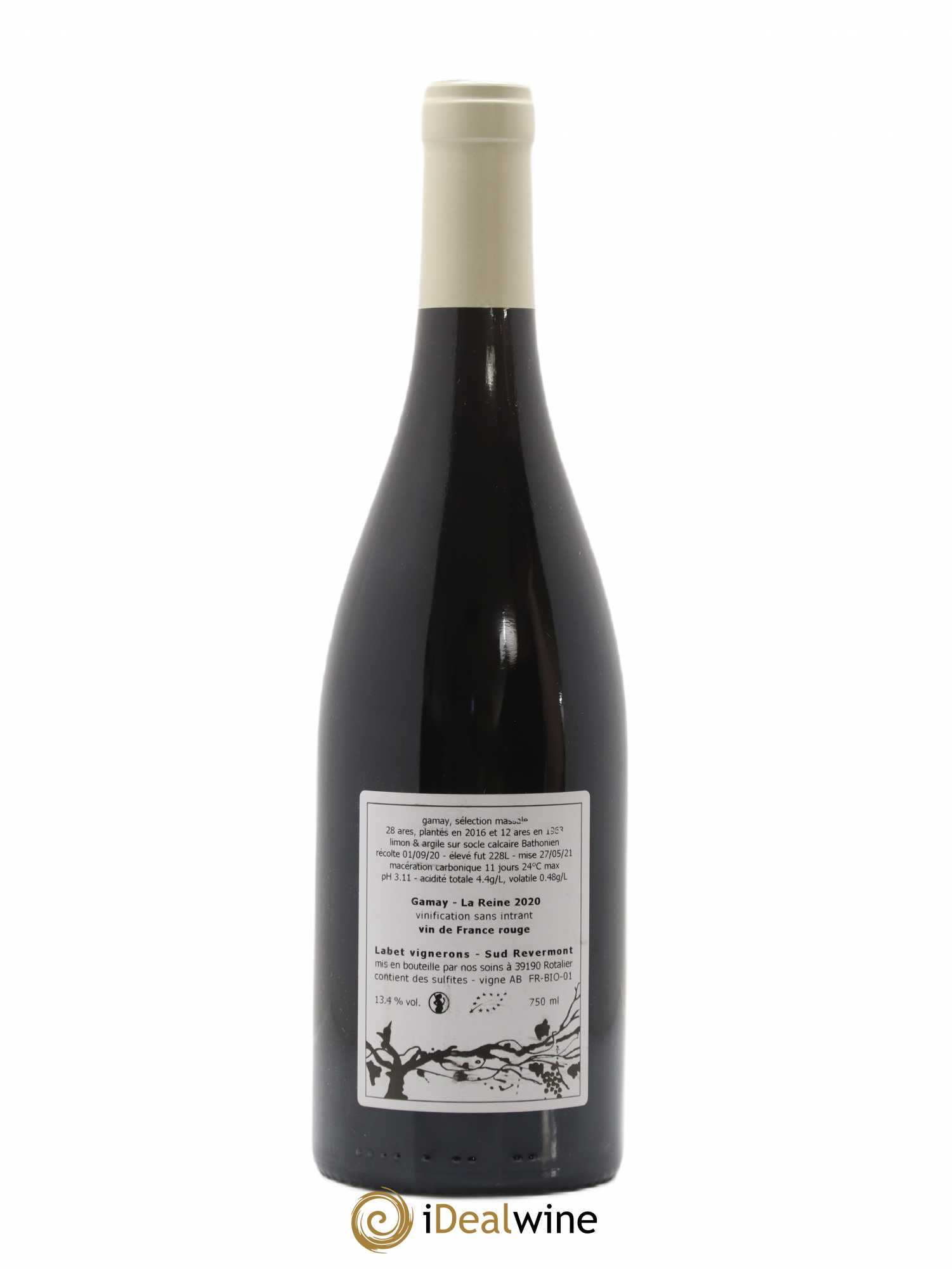 Vin de France Gamay La Reine Labet (Domaine) 2020 - Lot de 1 bouteille - 1