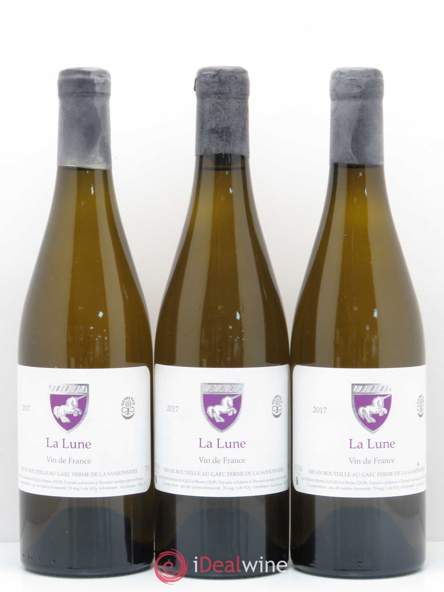 Vin de France La Lune Ferme de la Sansonnière - Mark Angeli 2017 - Posten von 3 Flaschen - 0