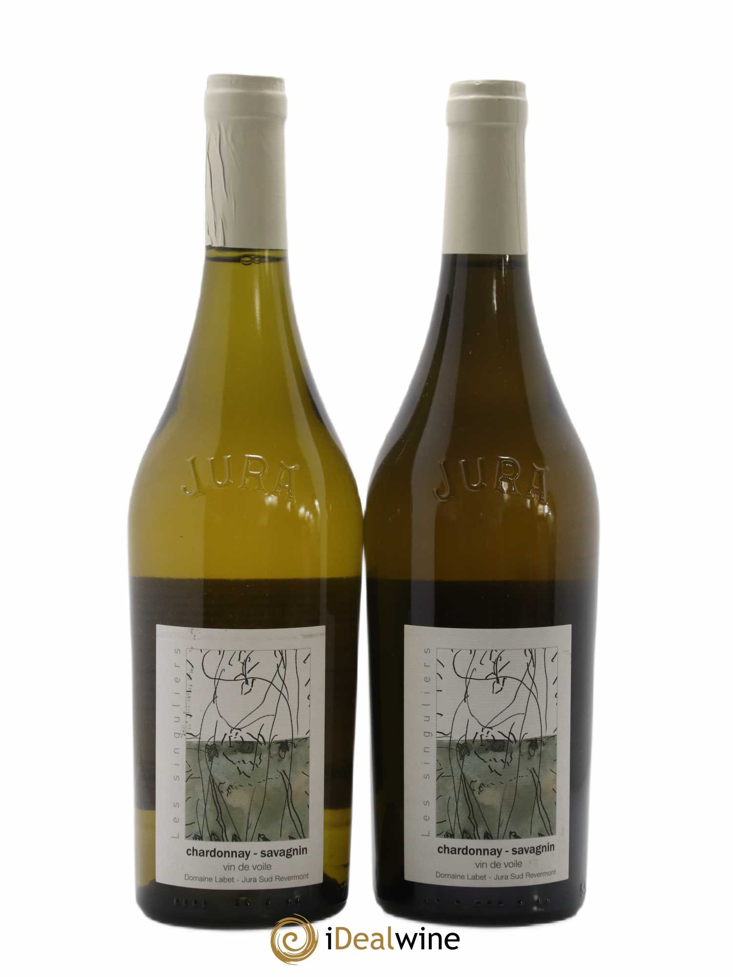 Côtes du Jura Vin de Voile Chardonnay-Savagnin cuvée de garde Romain - Julien - Charline Labet 2019 - Lot de 2 bouteilles - 0