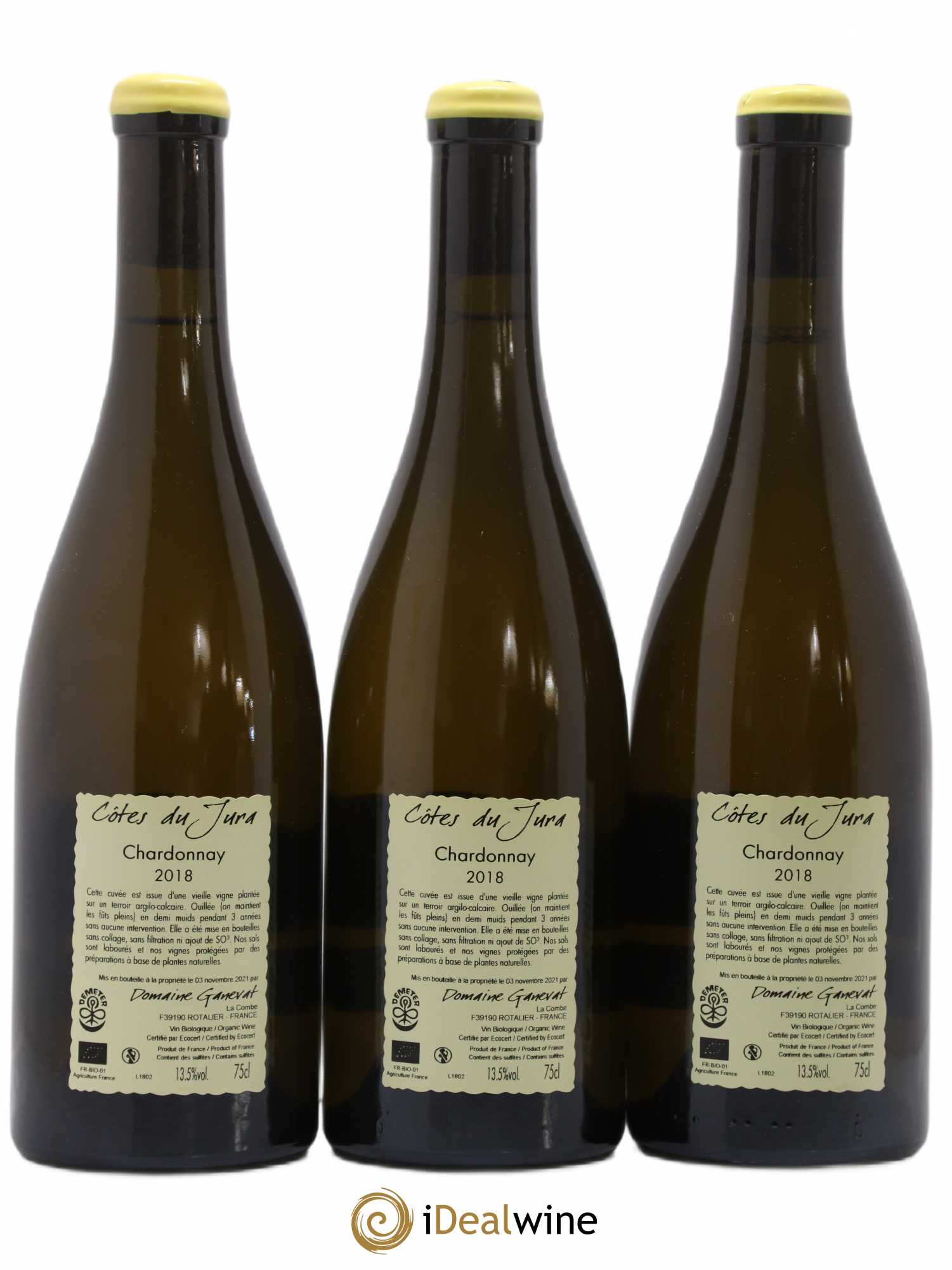 Côtes du Jura Les Chamois du Paradis Jean-François Ganevat (Domaine) 2018 - Lot de 3 bouteilles - 1
