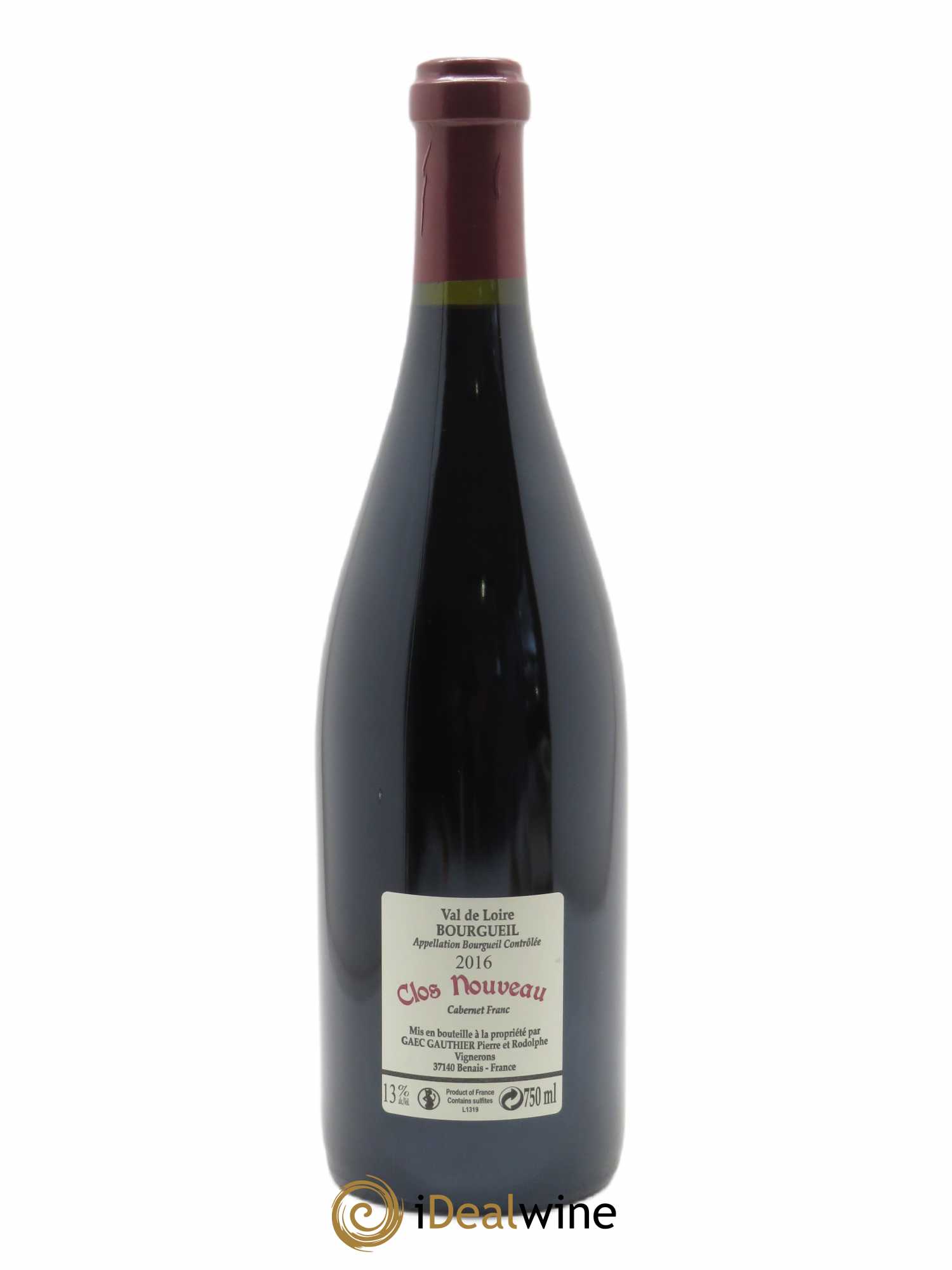 Bourgueil Clos Nouveau Domaine du Bel Air 2016 - Lotto di 3 bottiglie - 2