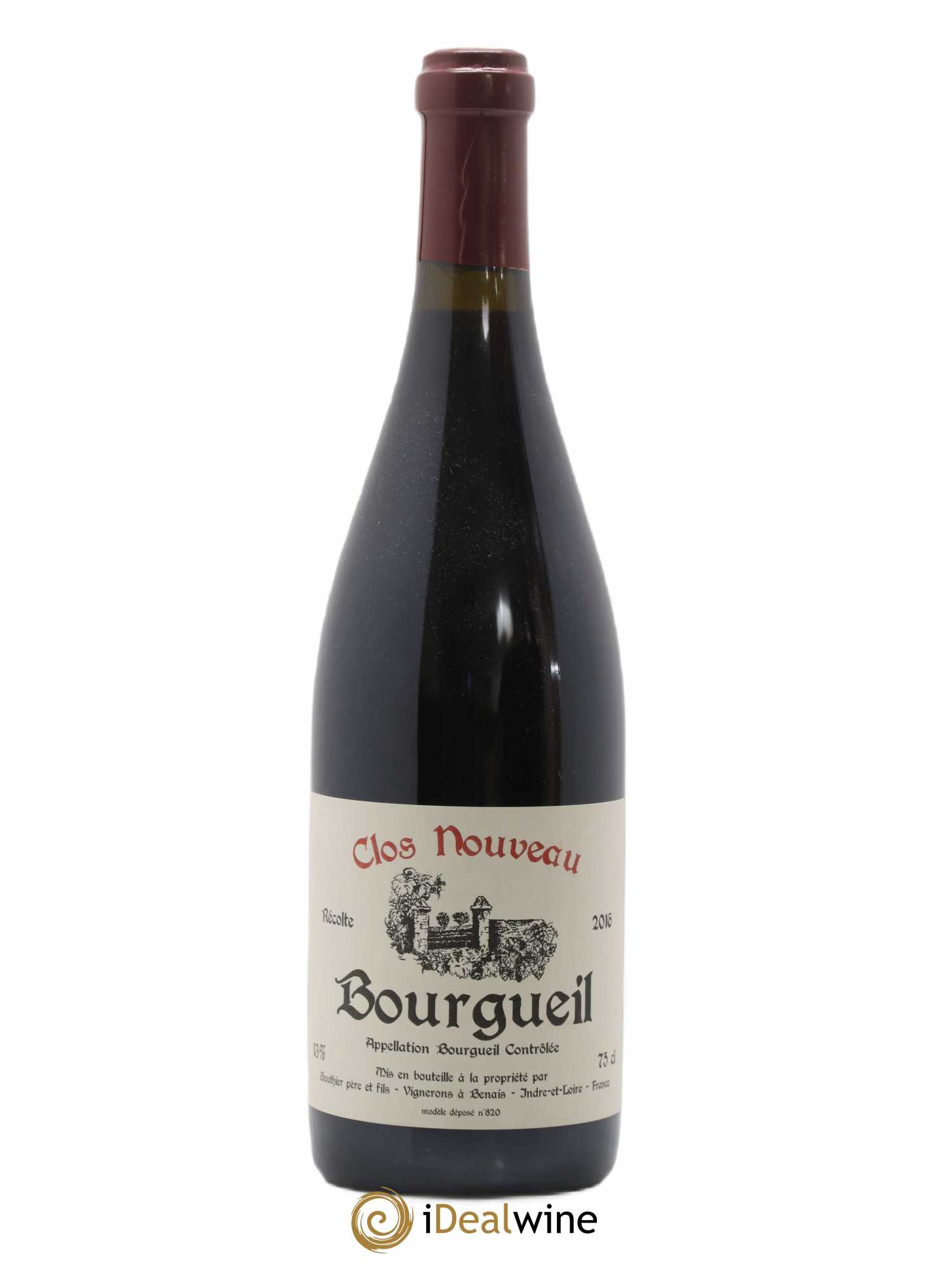 Bourgueil Clos Nouveau Domaine du Bel Air 2016 - Lot de 1 bouteille - 0