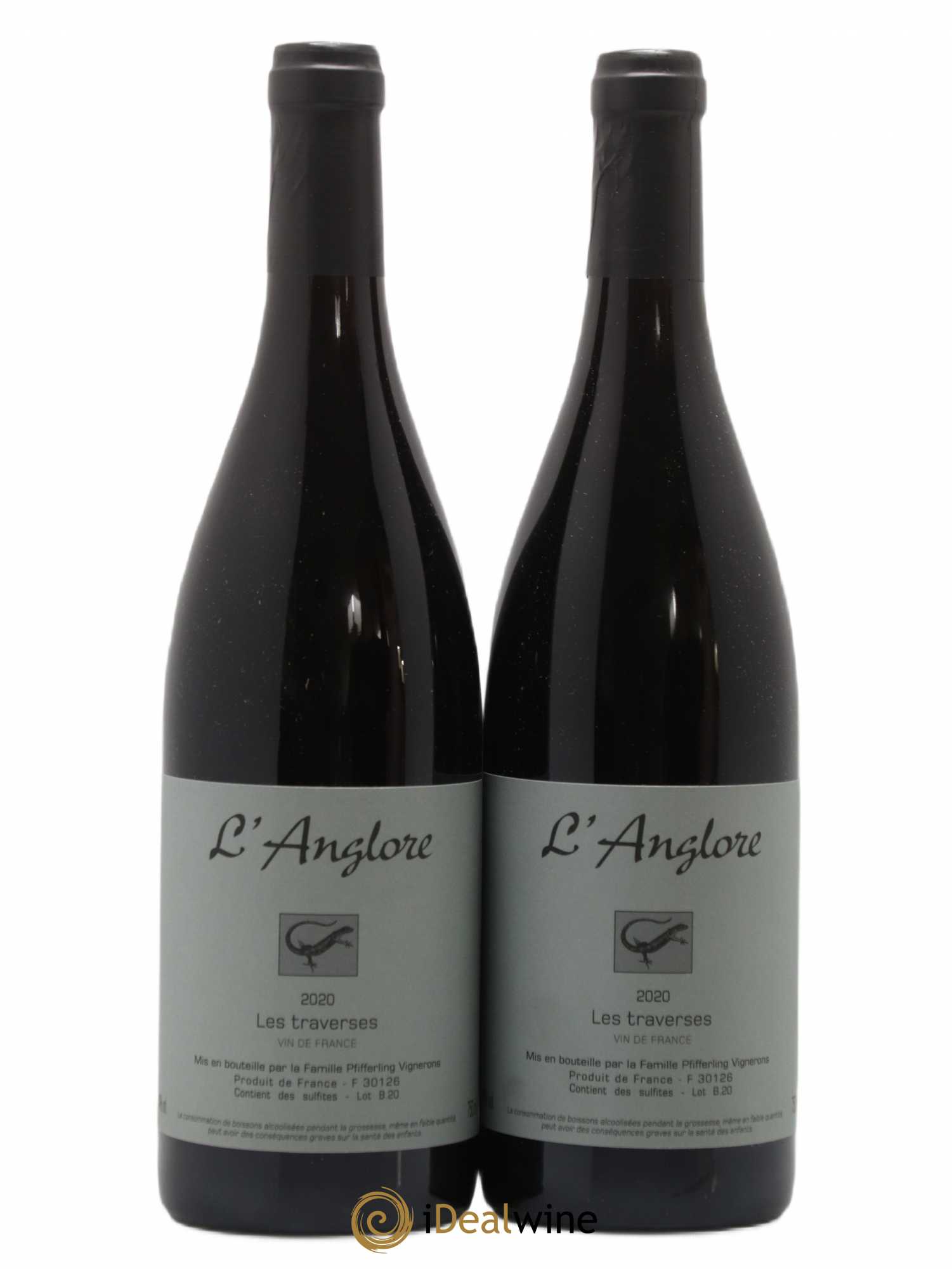 Vin de France Les Traverses L'Anglore 2020 - Lot de 2 bouteilles - 0