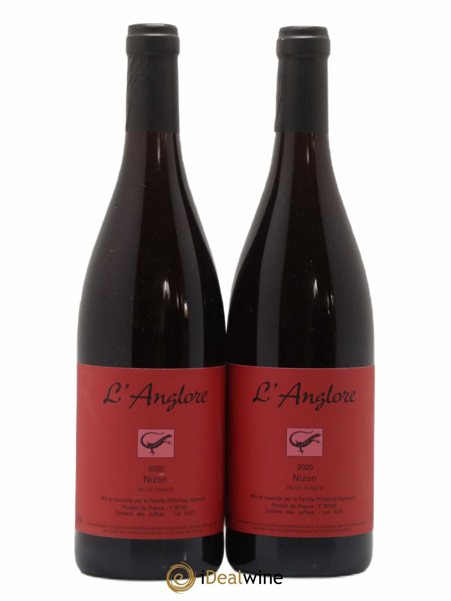 Vin de France Nizon L'Anglore 2020 - Lot de 2 bouteilles - 0