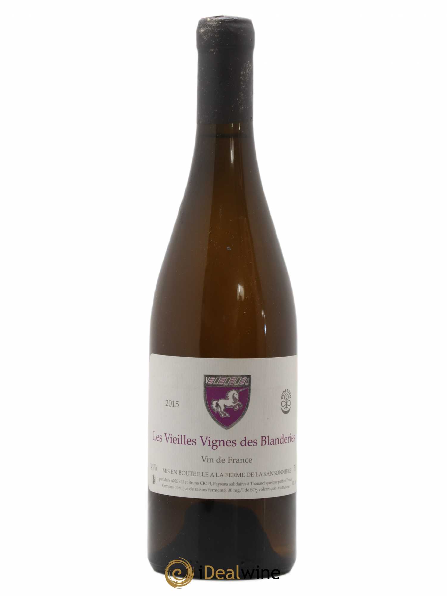 Vin de France Les Vieilles Vignes des Blanderies Mark Angeli (Domaine) - Ferme de la Sansonnière 2015 - Lot de 1 bouteille - 0