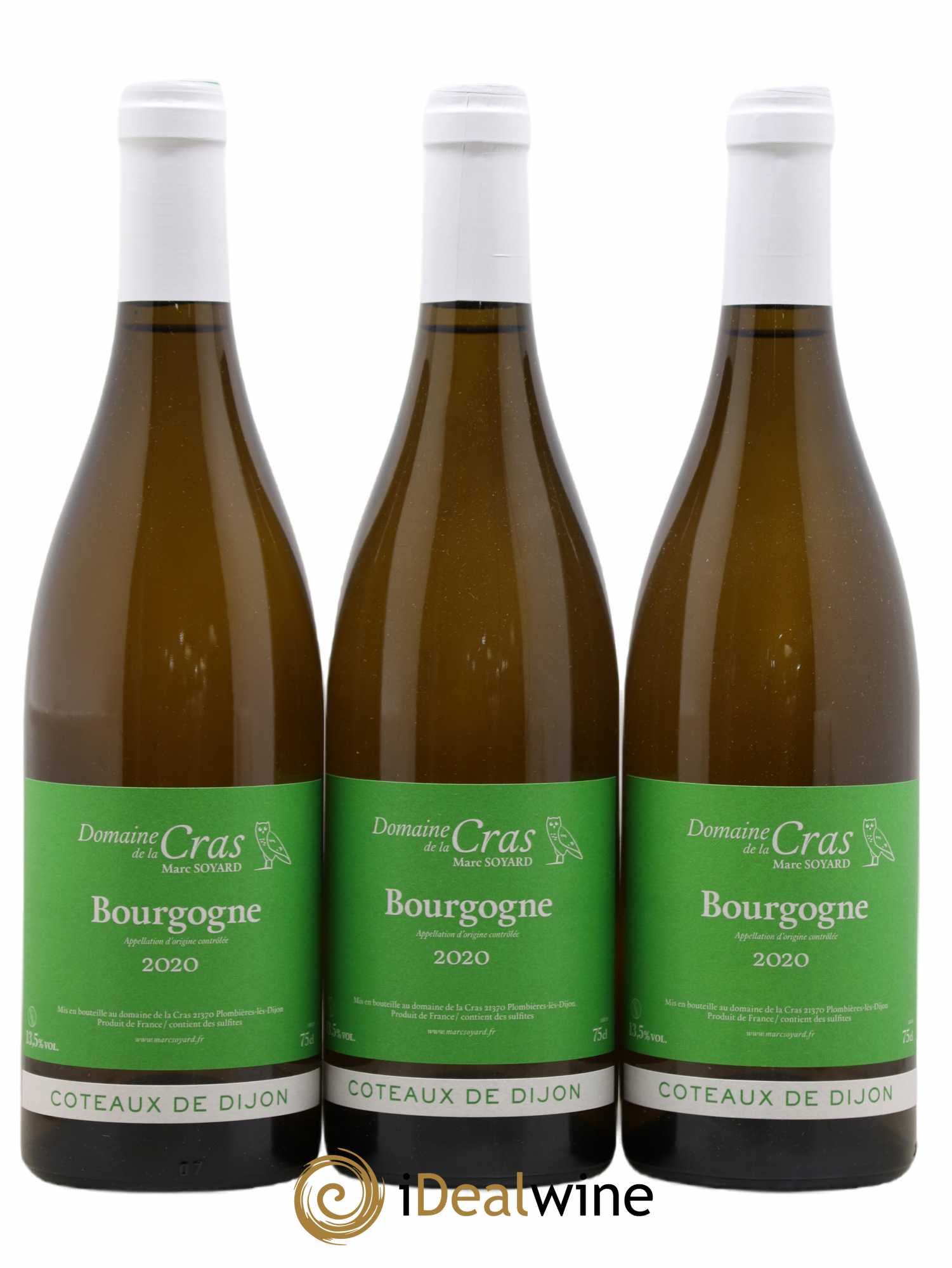 Bourgogne Coteaux de Dijon Domaine de la Cras Marc Soyard 2020 - Posten von 3 Flaschen - 0