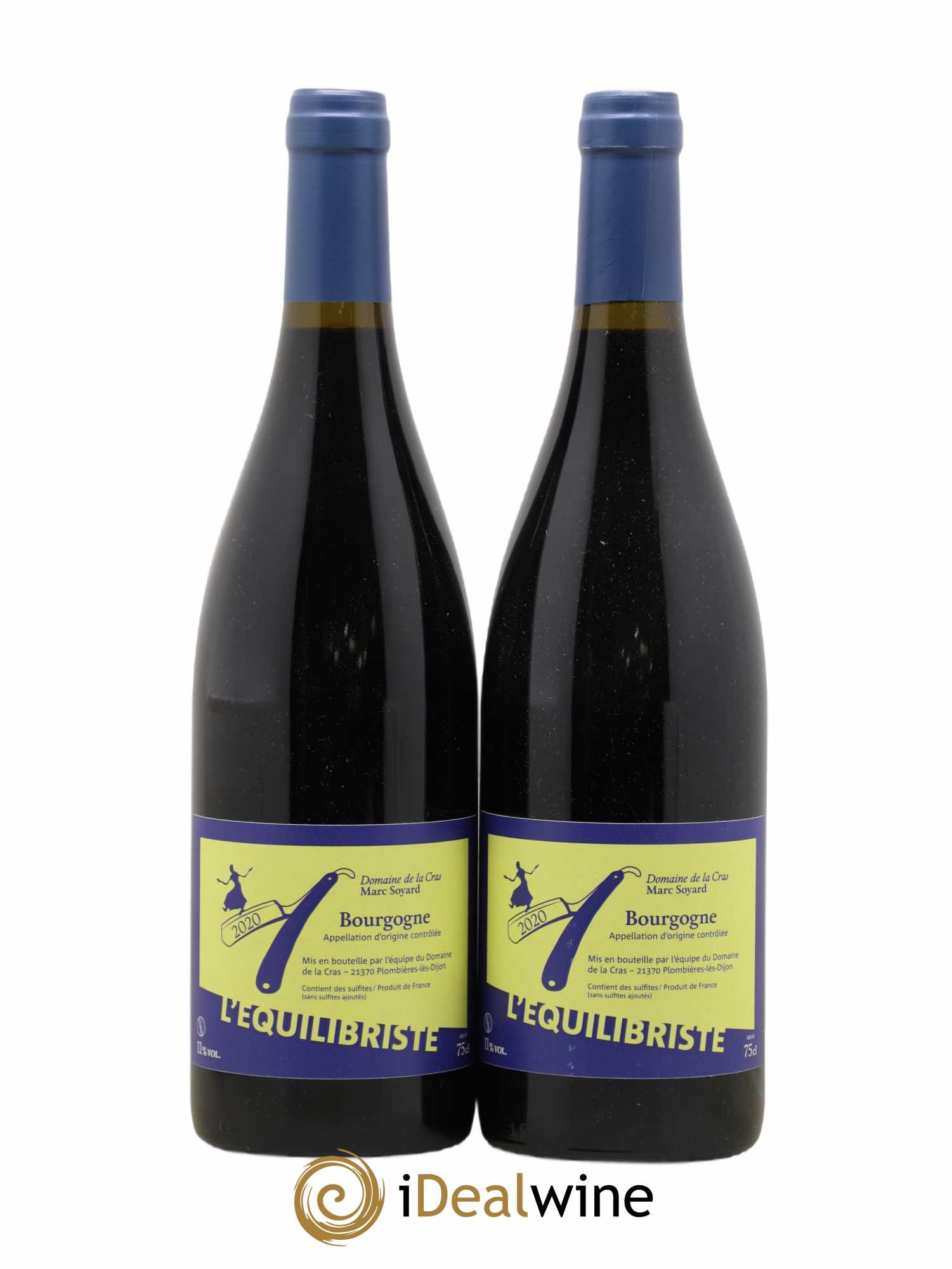 Bourgogne L'équilibriste Domaine de la Cras - Marc Soyard 2020 - Lot de 2 bouteilles - 0