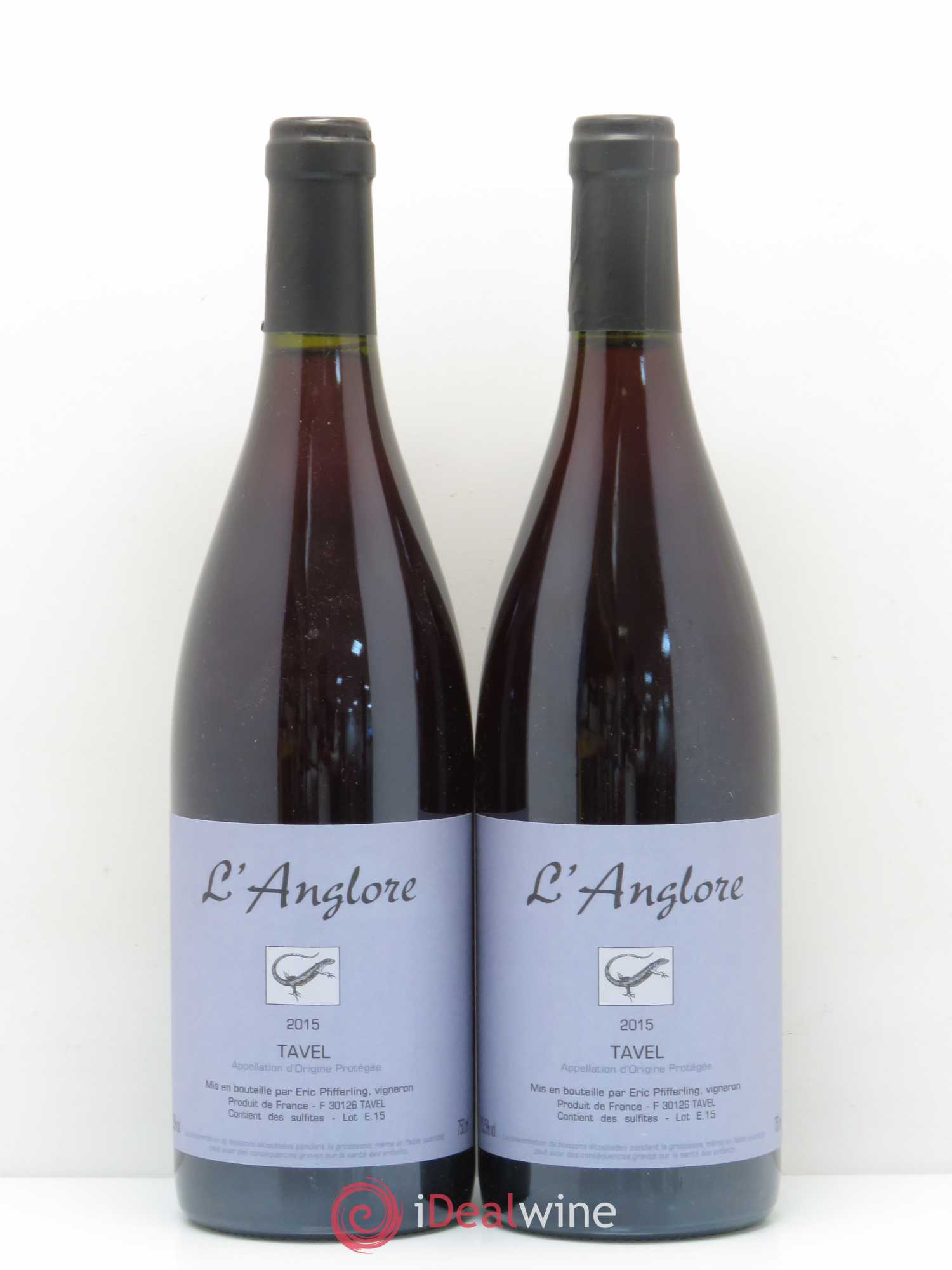 Tavel L'Anglore 2015 - Posten von 2 Flaschen - 0