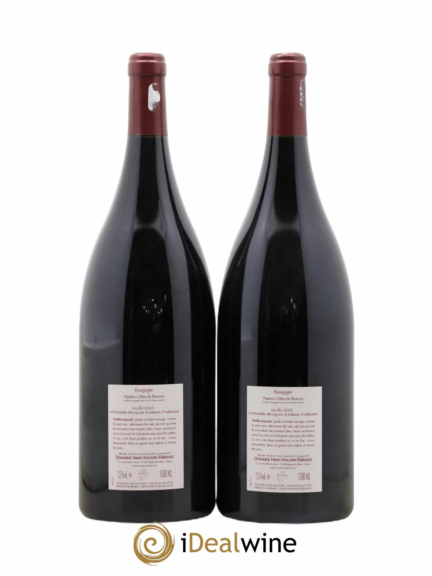 Hautes-Côtes de Beaune Orchis Mascula Naudin-Ferrand (Domaine) 2020 - Lot de 2 magnums - 1