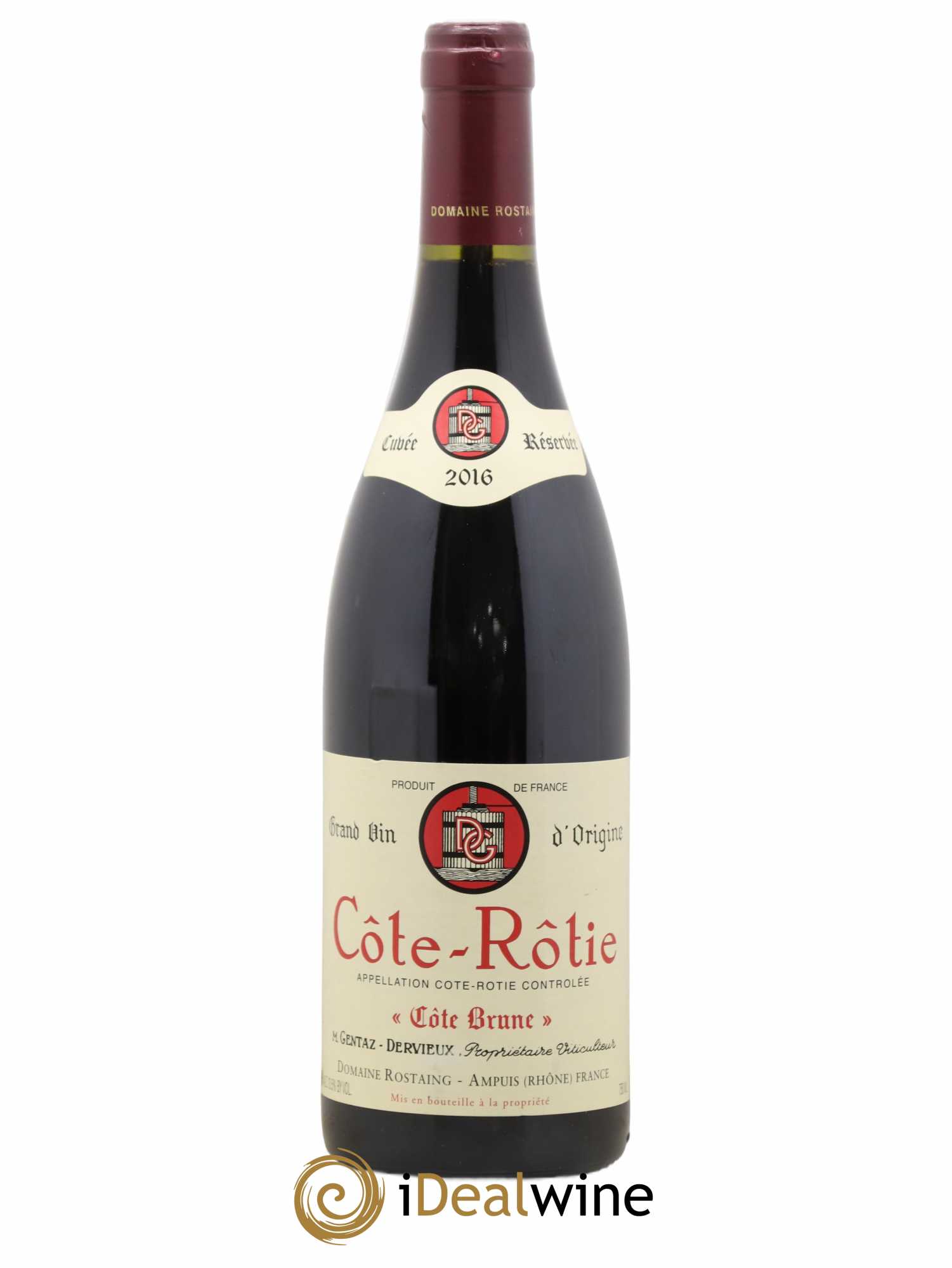 Côte-Rôtie Côte Brune Cuvée Réservée René Rostaing 2016 - Lot de 1 bouteille - 0