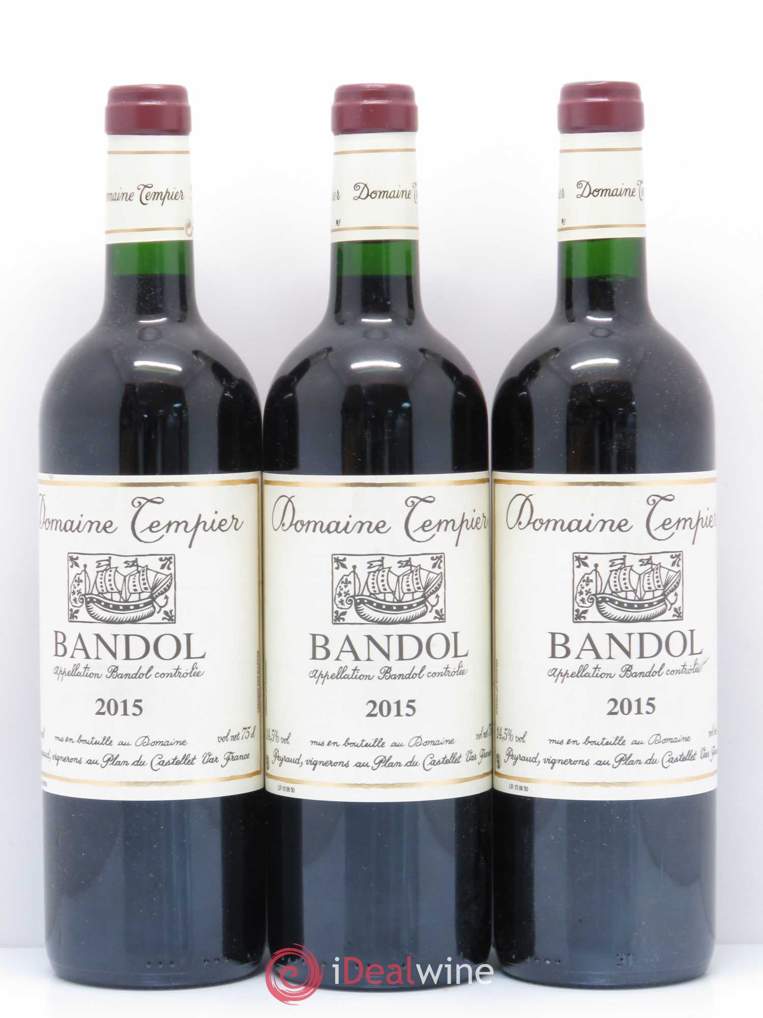 Bandol Domaine Tempier Famille Peyraud (sans prix de réserve) 2015 - Lot de 3 bouteilles - 0