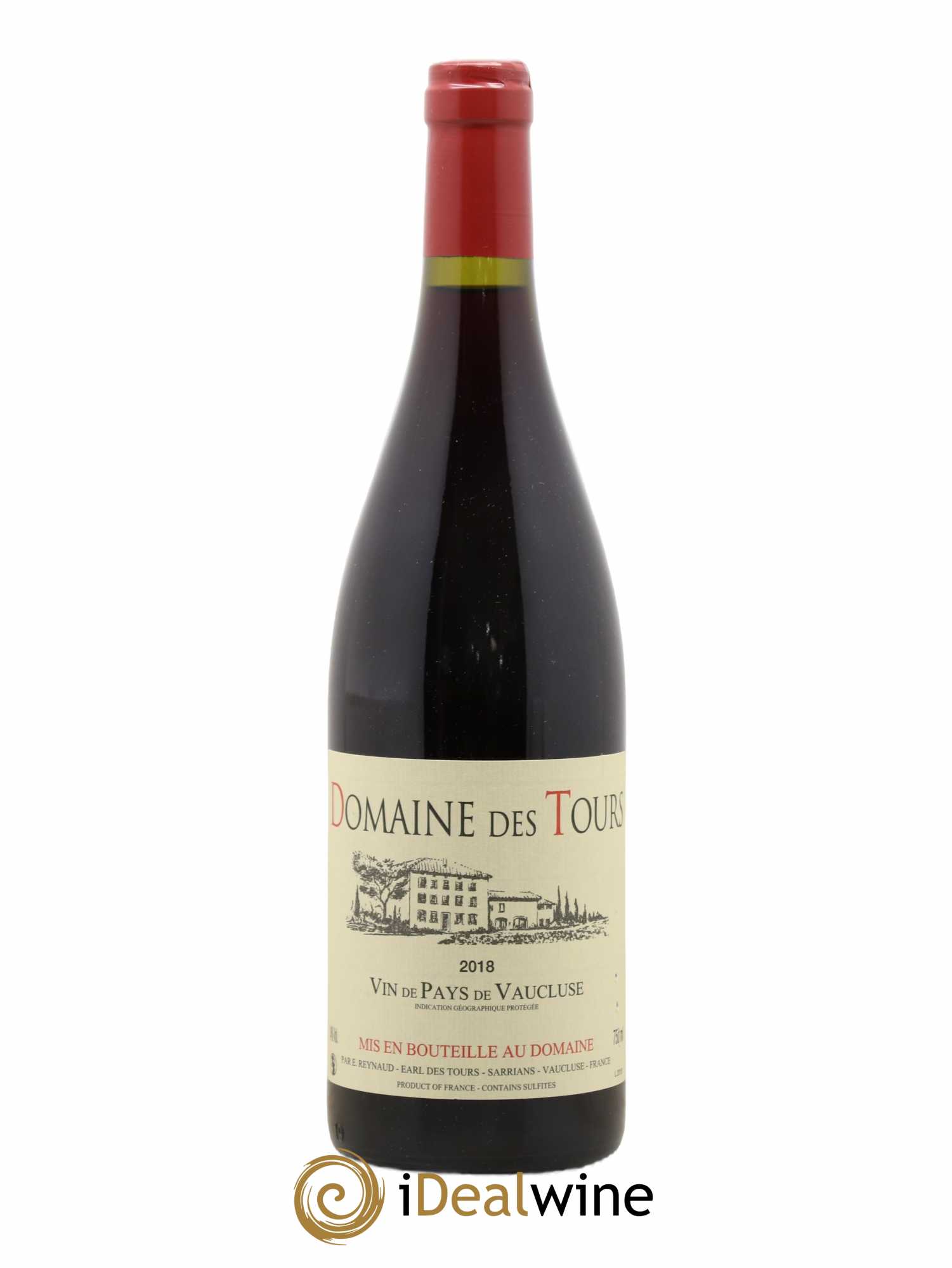 Vaucluse (Vin de Pays de Vaucluse) Domaine des Tours Emmanuel Reynaud 2018 - Lot de 1 bouteille - 0