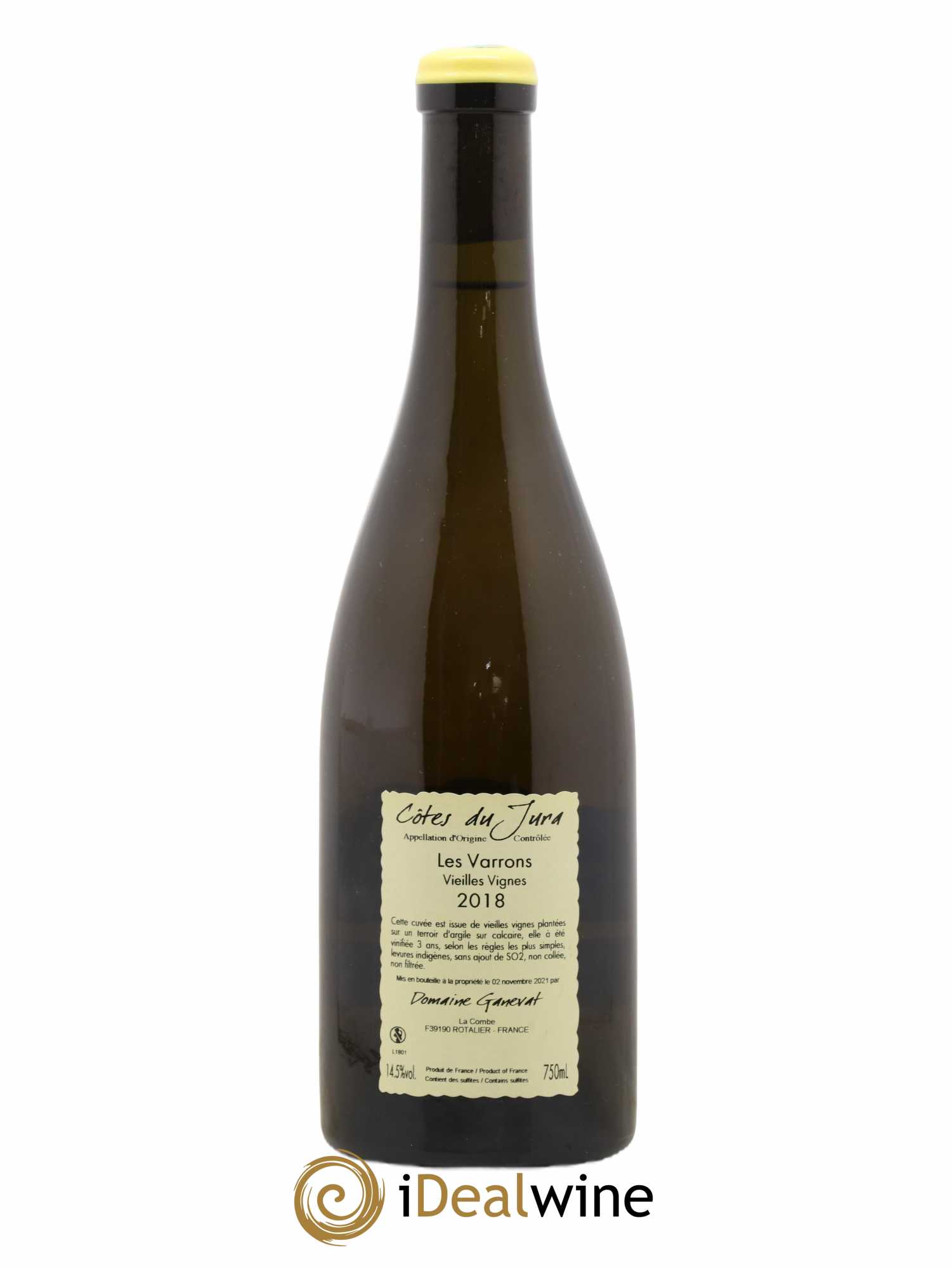 Côtes du Jura Les Varrons Vieilles Vignes Jean-François Ganevat (Domaine) 2018 - Lot de 1 bouteille - 1