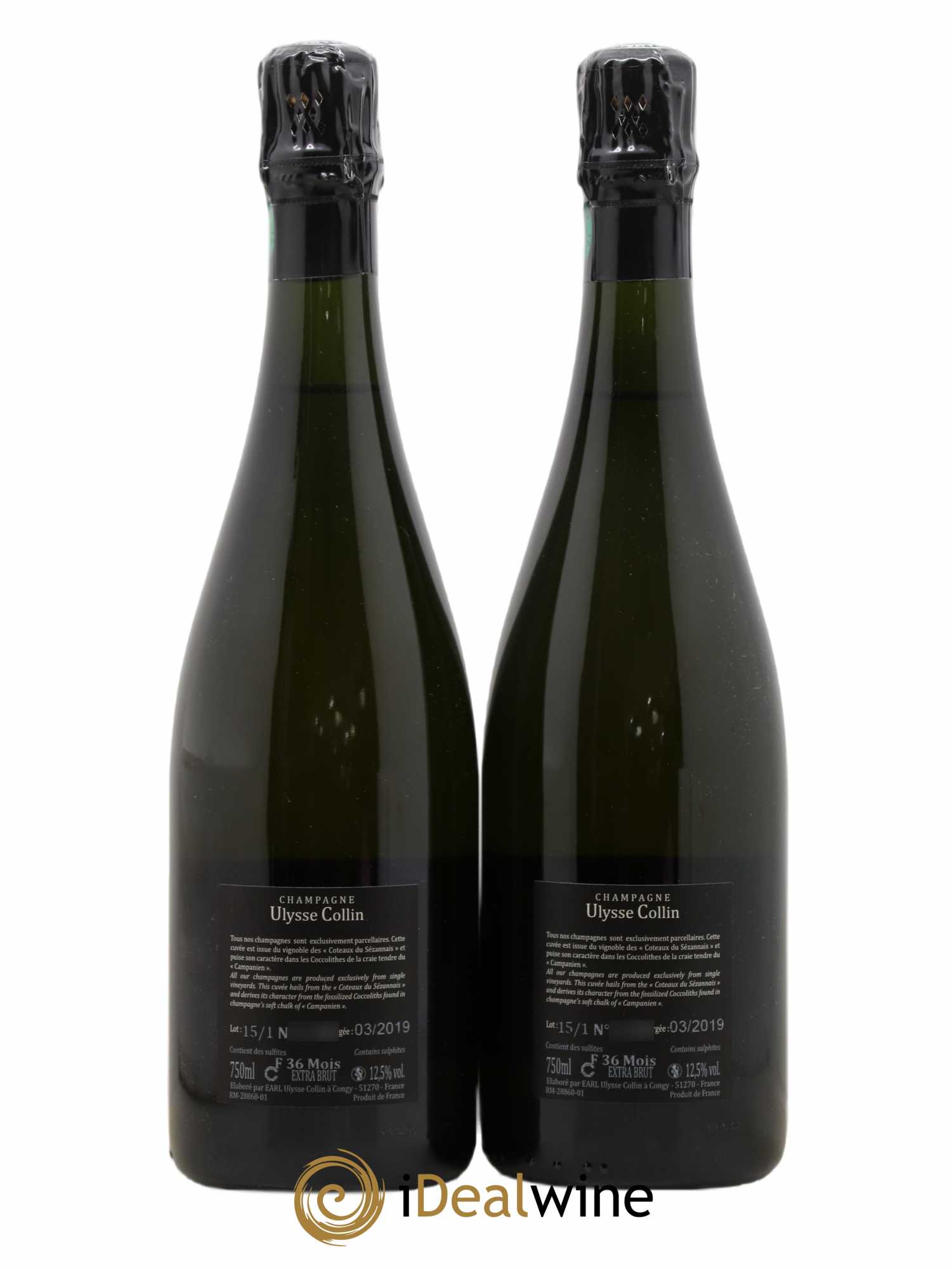 Les Maillons Blanc de Noirs Extra-Brut Ulysse Collin - Lot de 2 bouteilles - 1