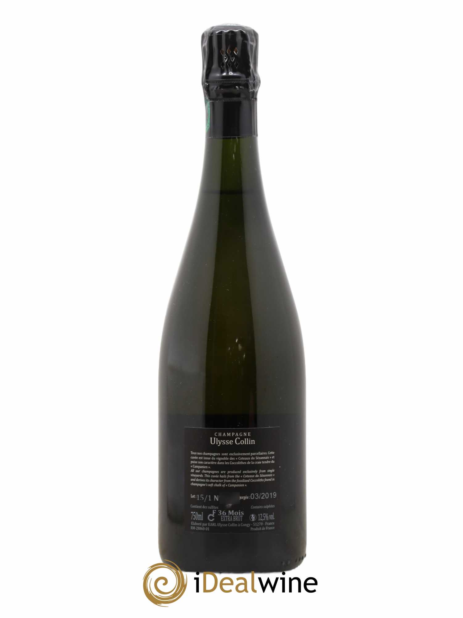 Les Maillons Blanc de Noirs Extra-Brut Ulysse Collin - Lot de 1 bouteille - 1
