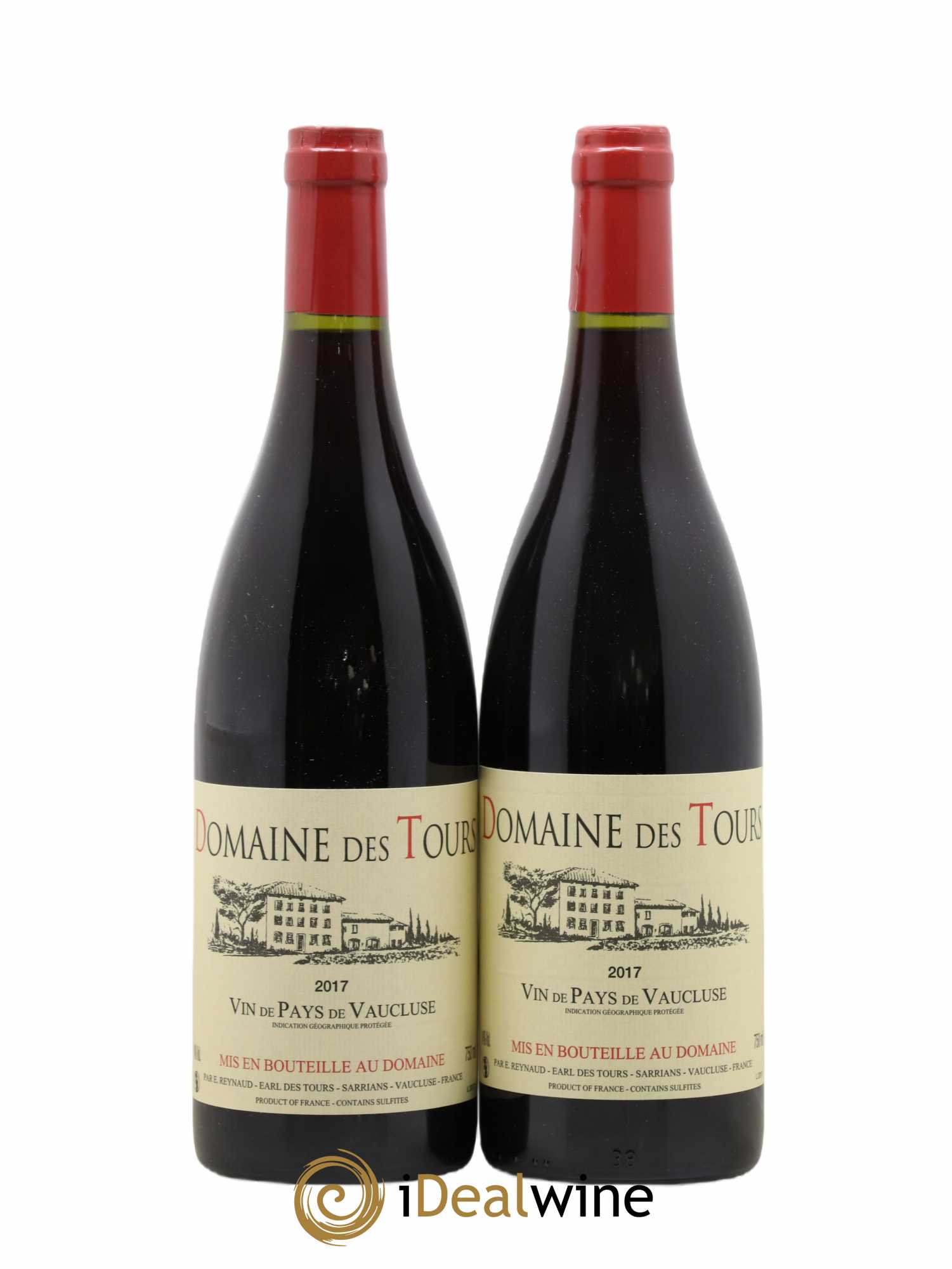 Vaucluse (Vin de Pays de Vaucluse) Domaine des Tours Emmanuel Reynaud (sans prix de réserve) (sans prix de réserve) 2017 - Lot de 2 bouteilles - 0
