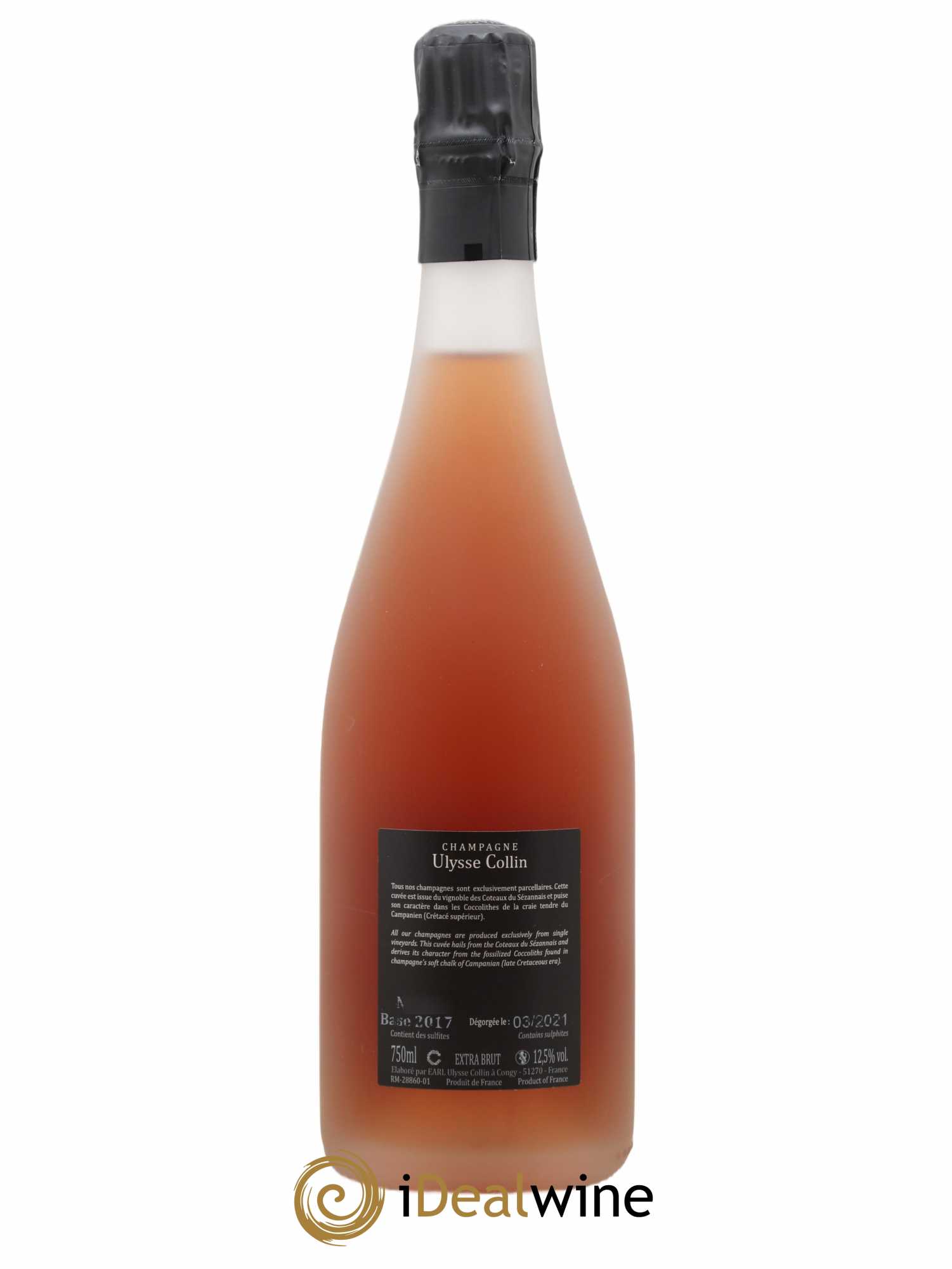 Les Maillons Extra-Brut Rosé de Saignée Ulysse Collin - Lot de 1 bouteille - 1