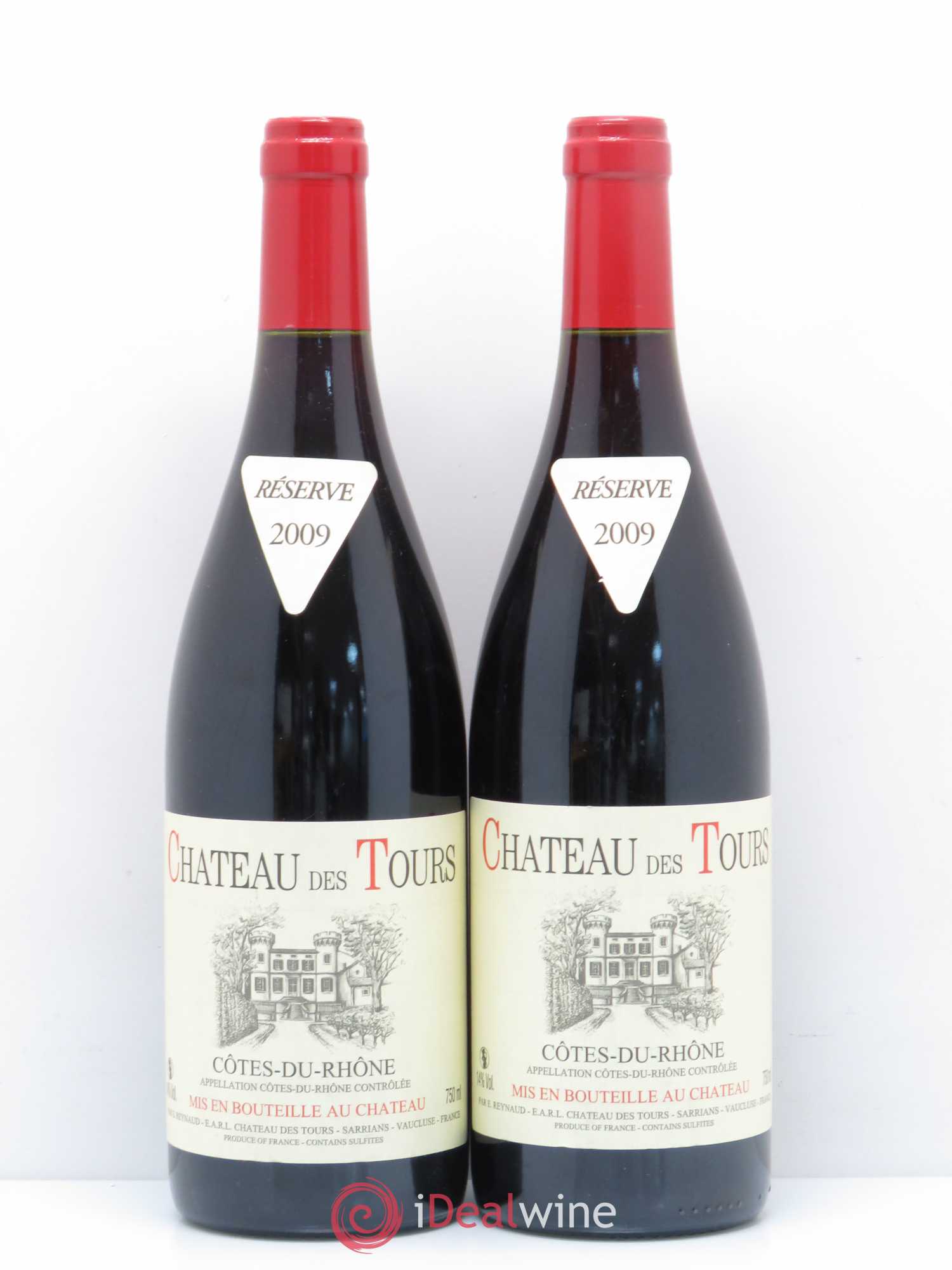 Côtes-du-Rhône Château des Tours Emmanuel Reynaud 2009 - Lot de 2 bouteilles - 0