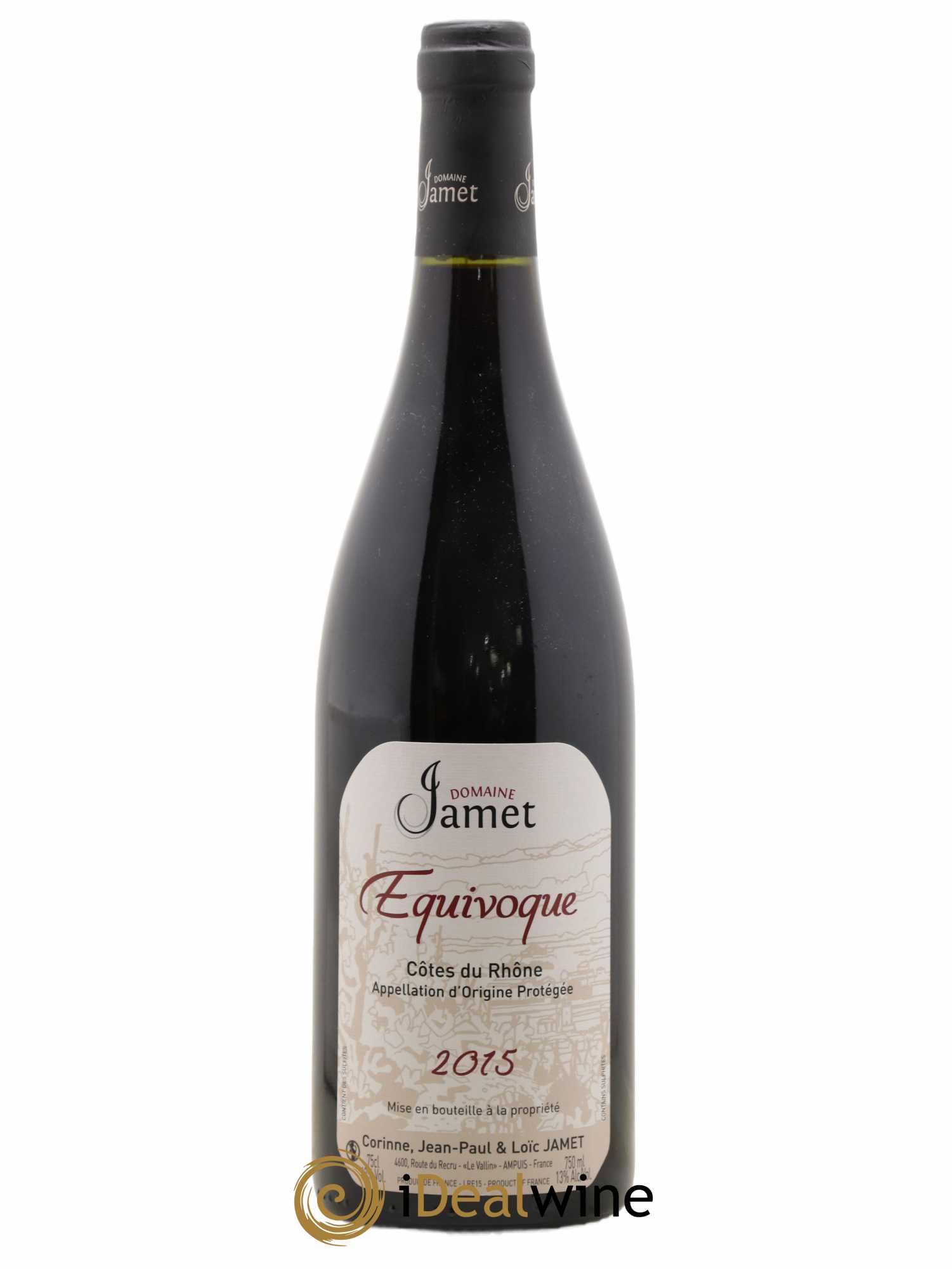 Côtes-du-Rhône Equivoque Jamet (Domaine) 2015 - Lot de 1 bouteille - 0