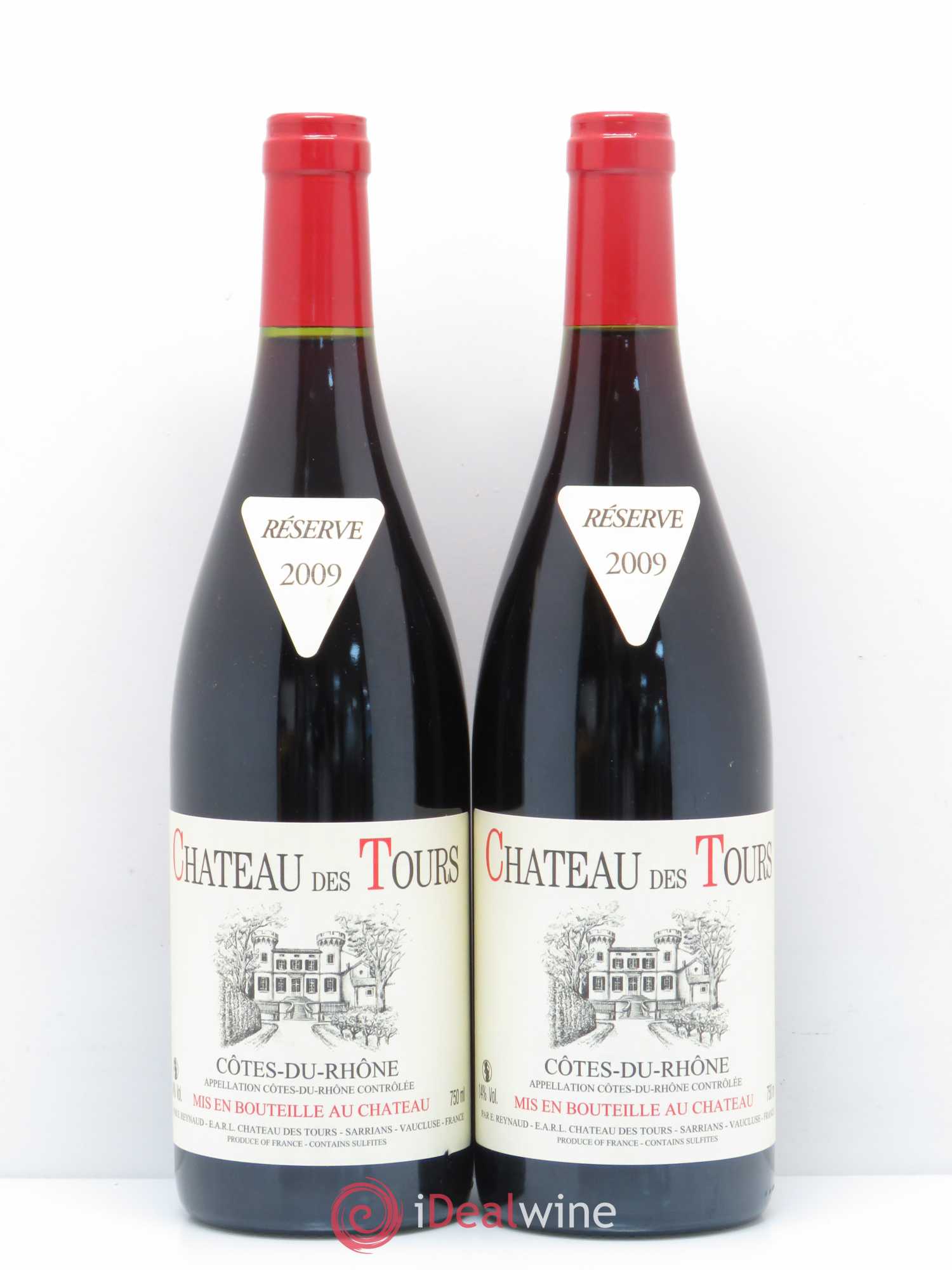 Côtes-du-Rhône Château des Tours Emmanuel Reynaud 2009 - Lot de 2 bouteilles - 0
