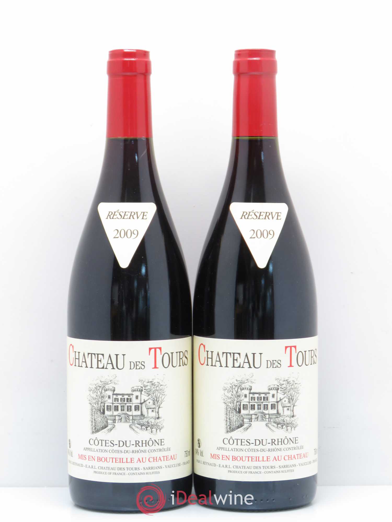 Côtes-du-Rhône Château des Tours Emmanuel Reynaud 2009 - Lot de 2 bouteilles - 0