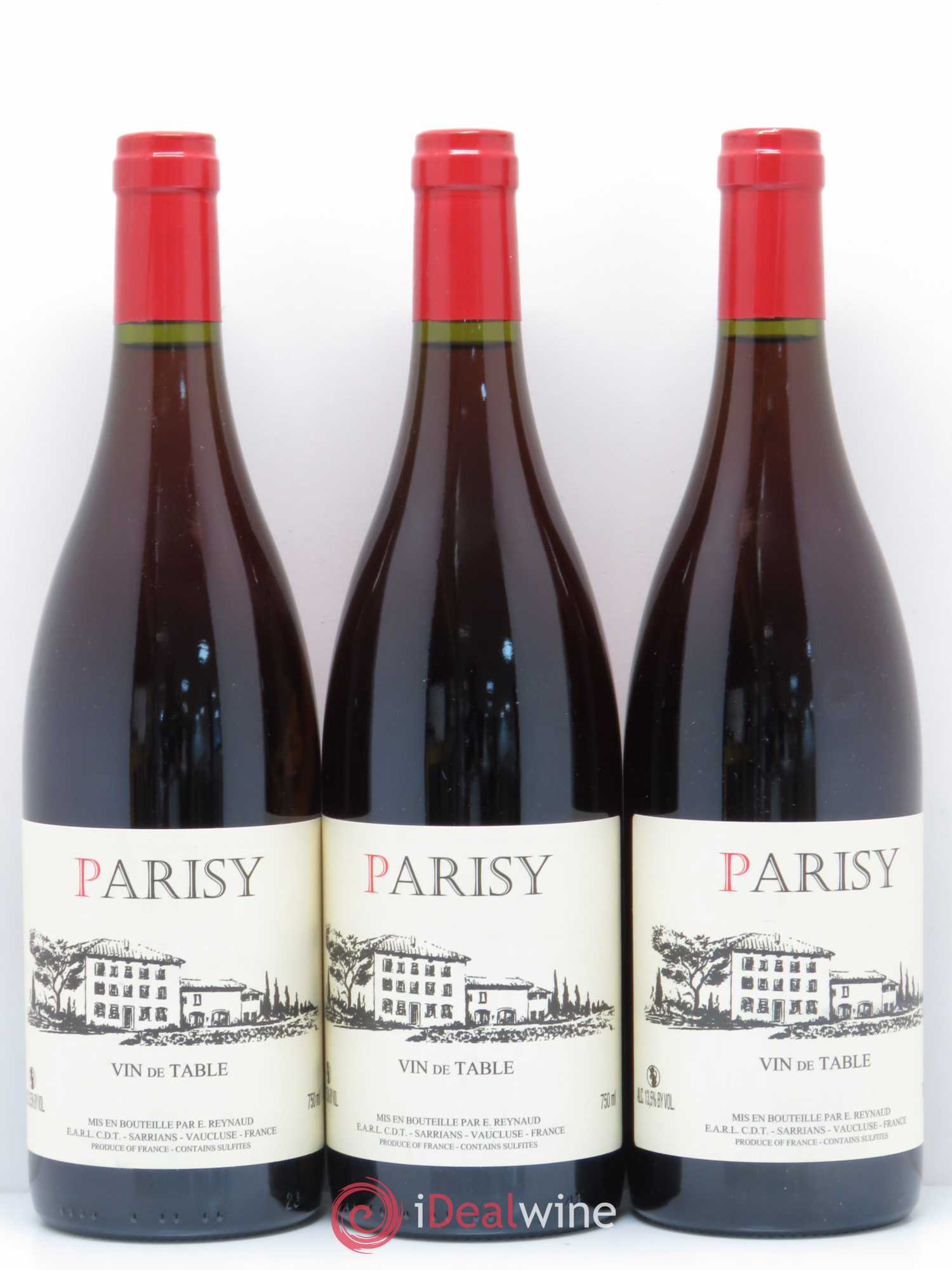 Vin de Table Parisy Emmanuel Reynaud - Lot de 3 bouteilles - 0