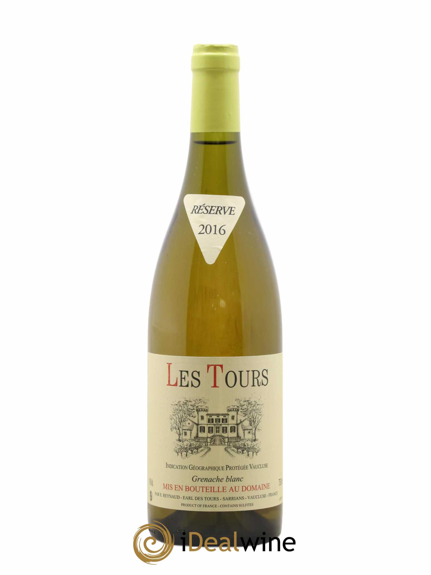 Vaucluse (Vin de Pays de Vaucluse) Les Tours Grenache Blanc Emmanuel Reynaud (senza prezzo di riserva) (senza prezzo di riserva) 2016 - Lotto di 1 bottiglia - 0
