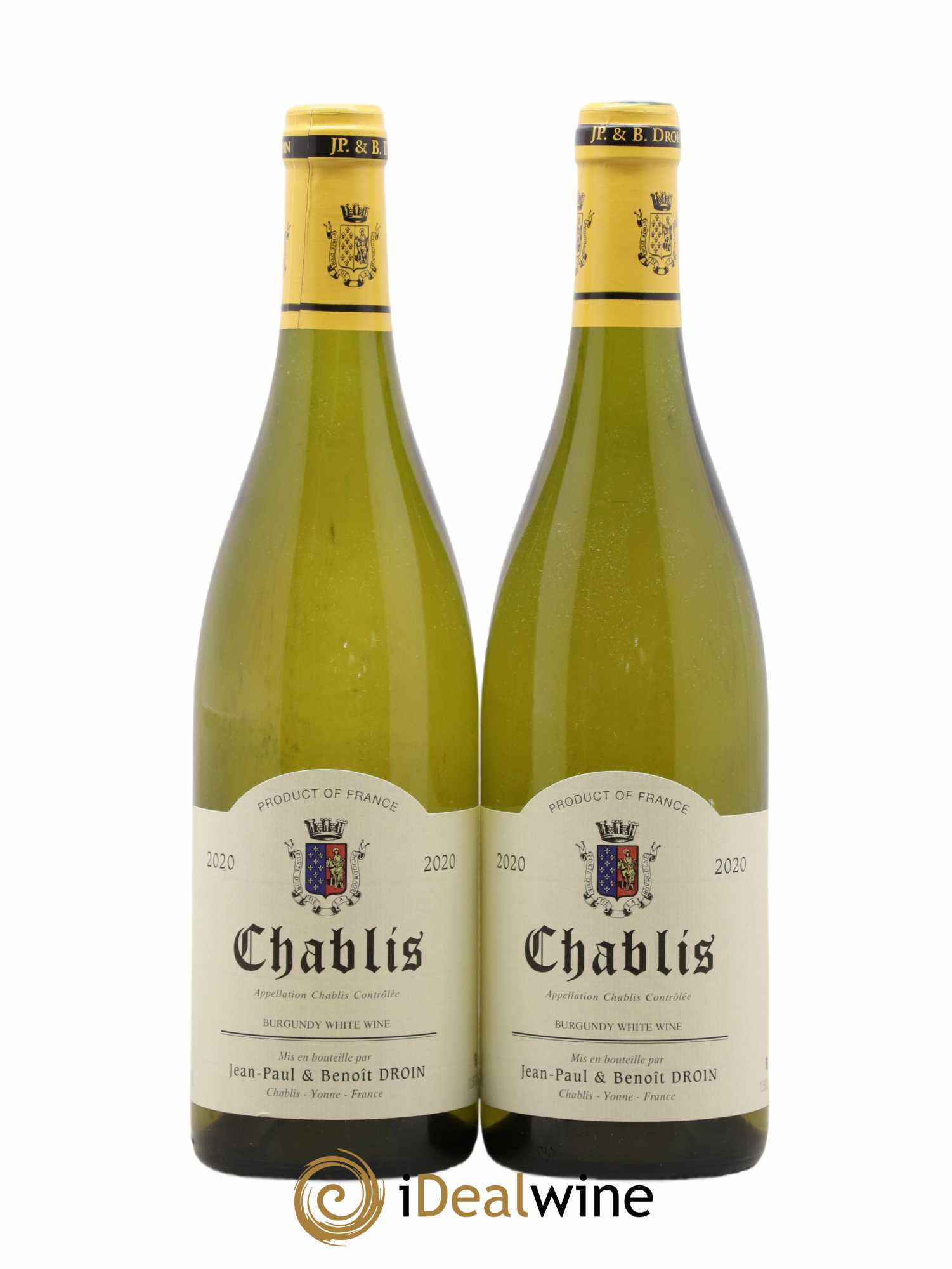 Chablis Jean-Paul & Benoît Droin (Domaine) 2020 - Lot de 2 bouteilles - 0