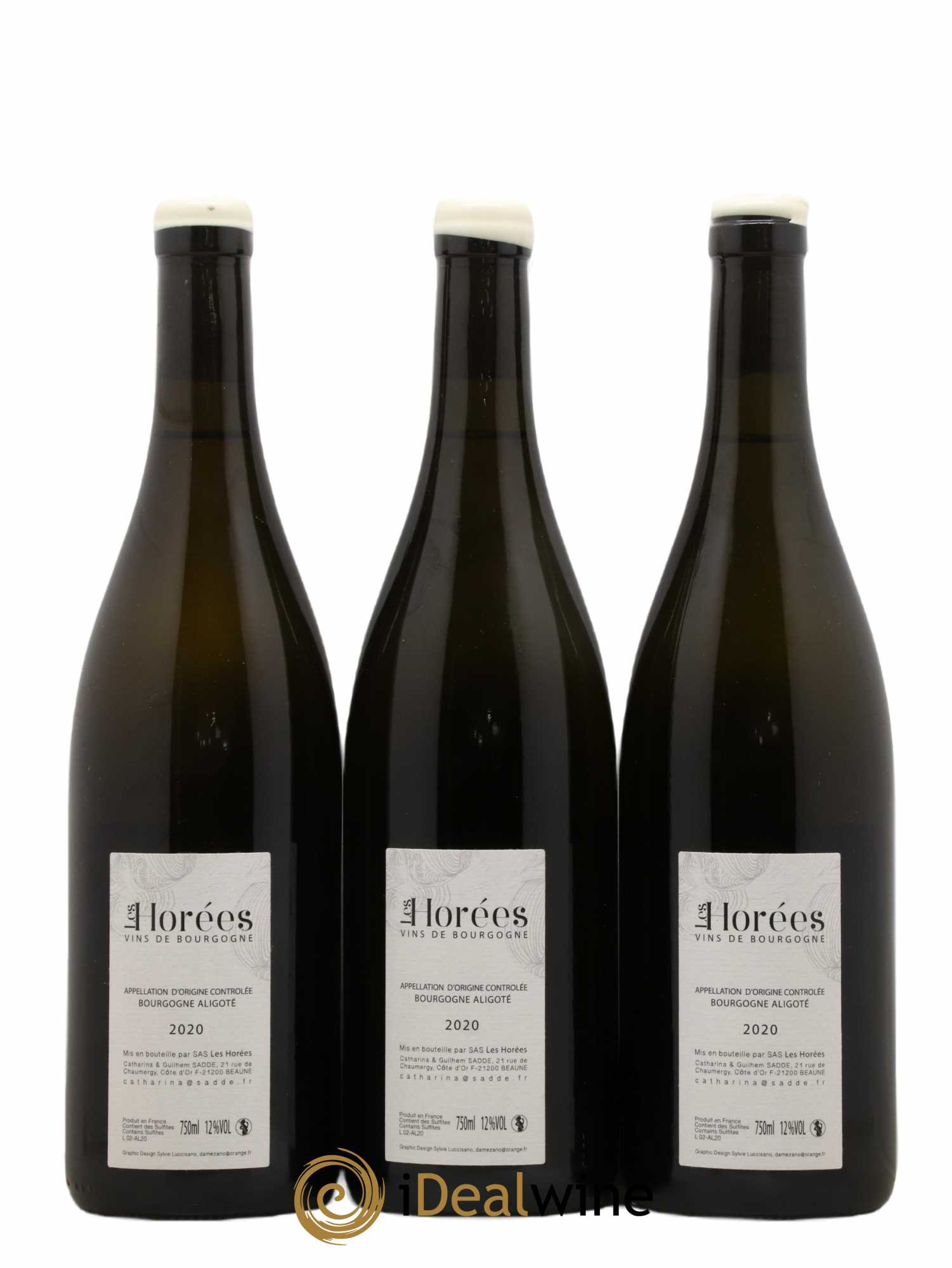 Bourgogne Aligoté En Coulezain Les Horées 2020 - Lot de 3 bouteilles - 1