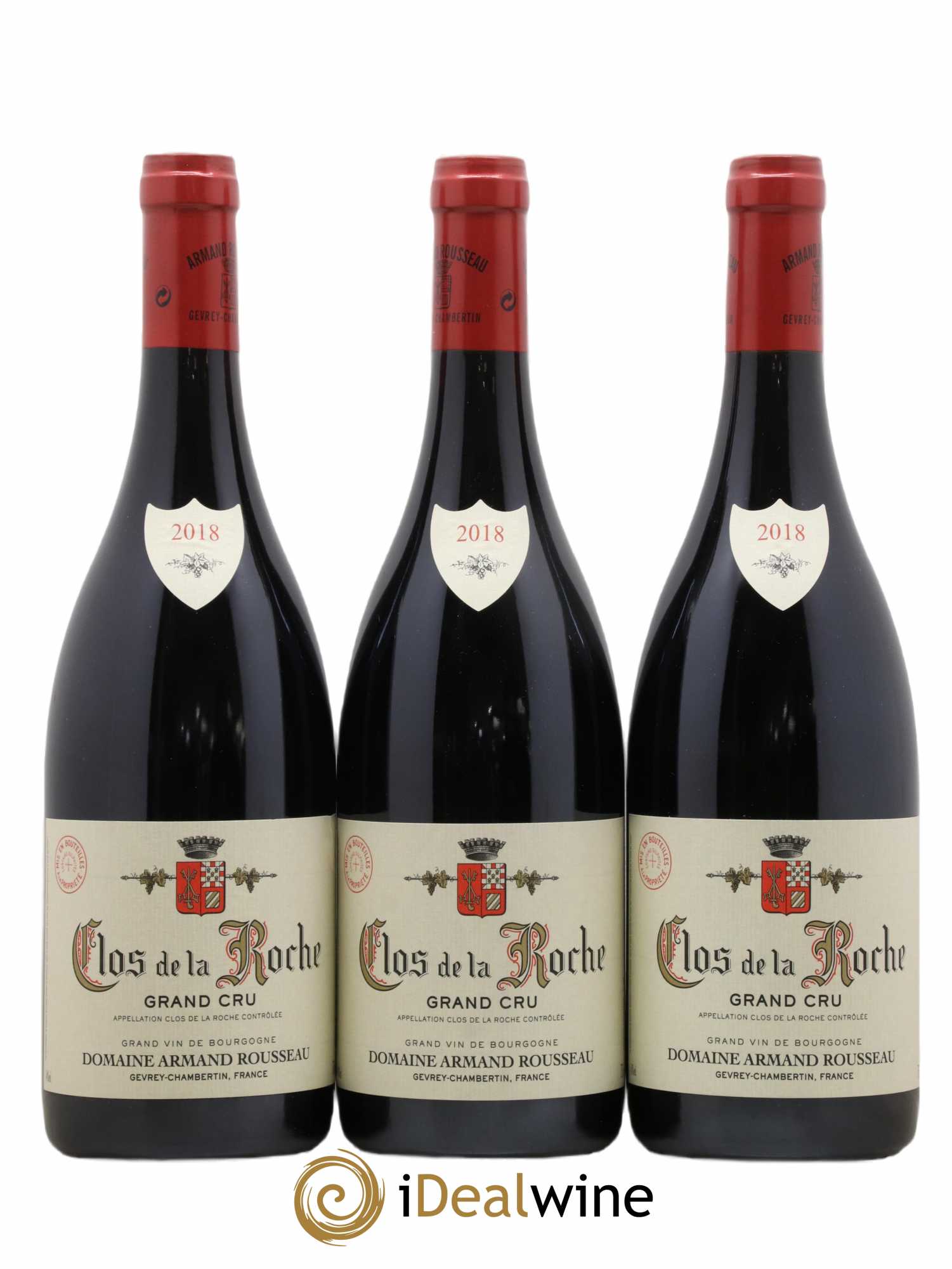 Clos de la Roche Grand Cru Armand Rousseau (Domaine) (no reserve) 2018 - Lot of 3 bottles - 0