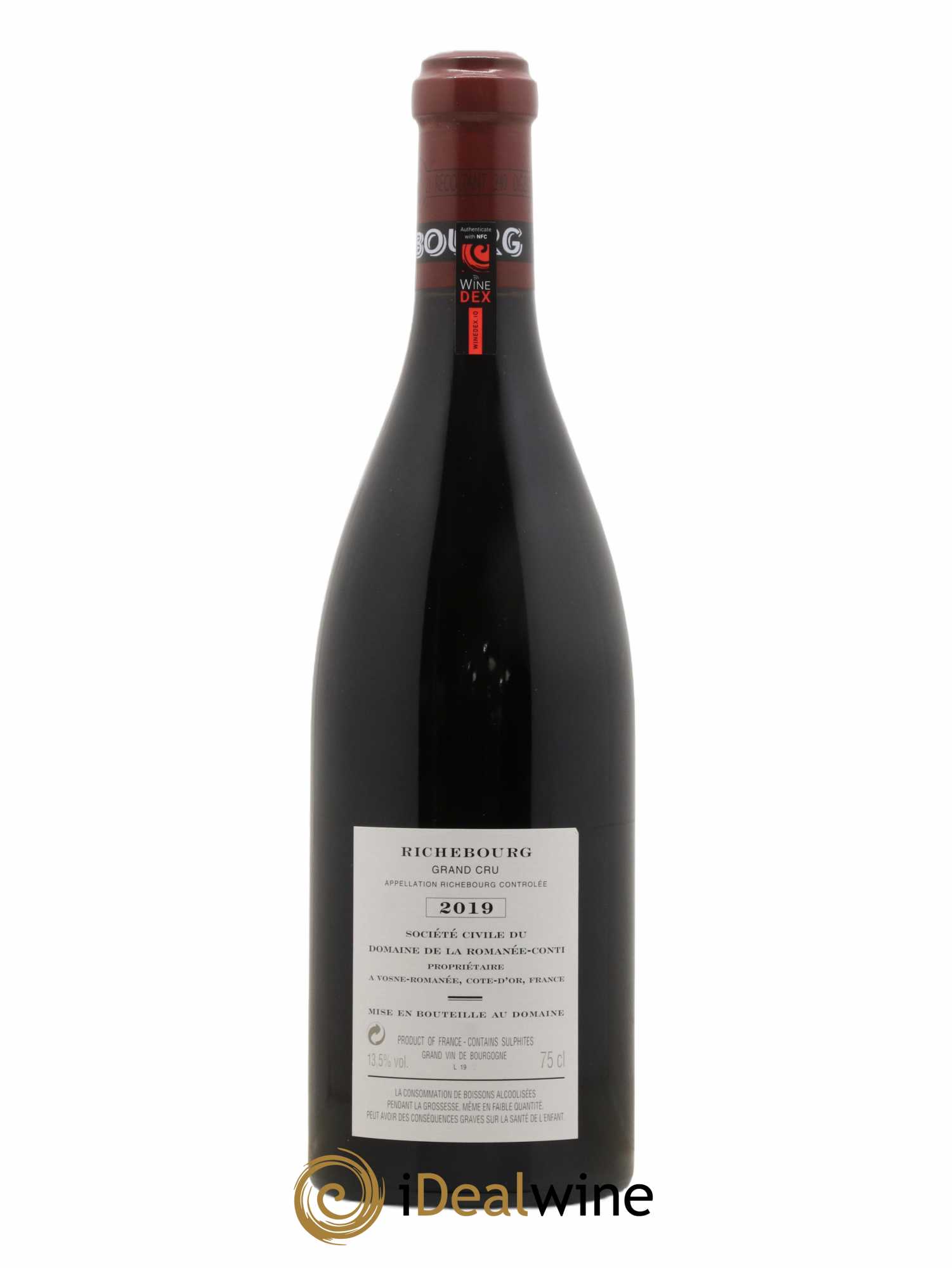 Richebourg Grand Cru Domaine de la Romanée-Conti (no reserve) 2019 - Lot of 1 bottle - 1