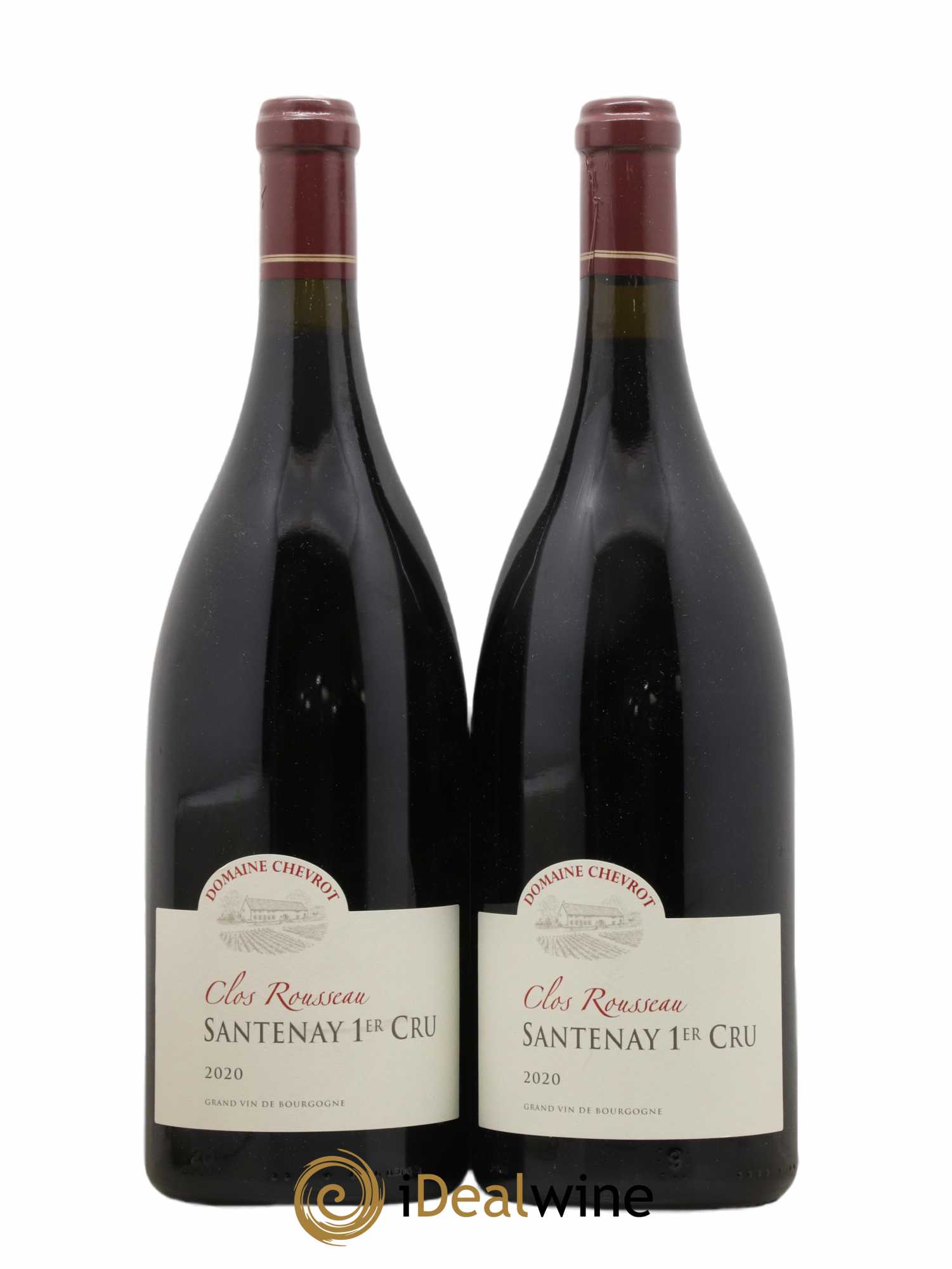 Santenay 1er Cru Clos Rousseau Domaine Chevrot (sans prix de réserve) 2020 - Lot de 2 magnums - 0