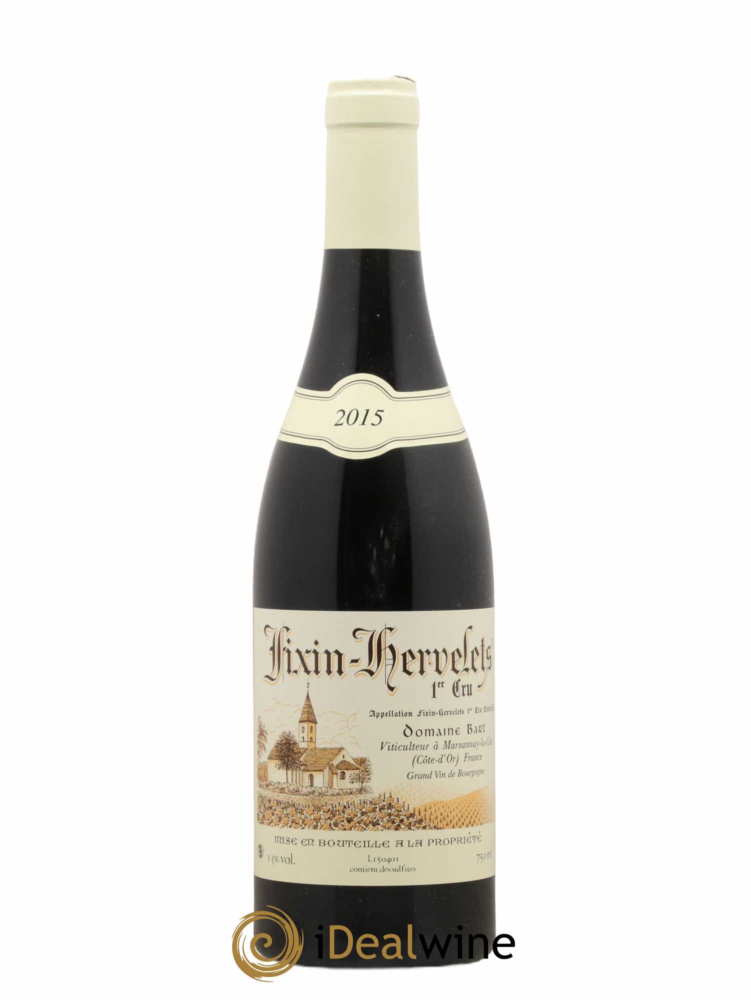 Fixin 1er Cru Hervelets Bart (Domaine) 2015 - Lot de 1 bouteille - 0