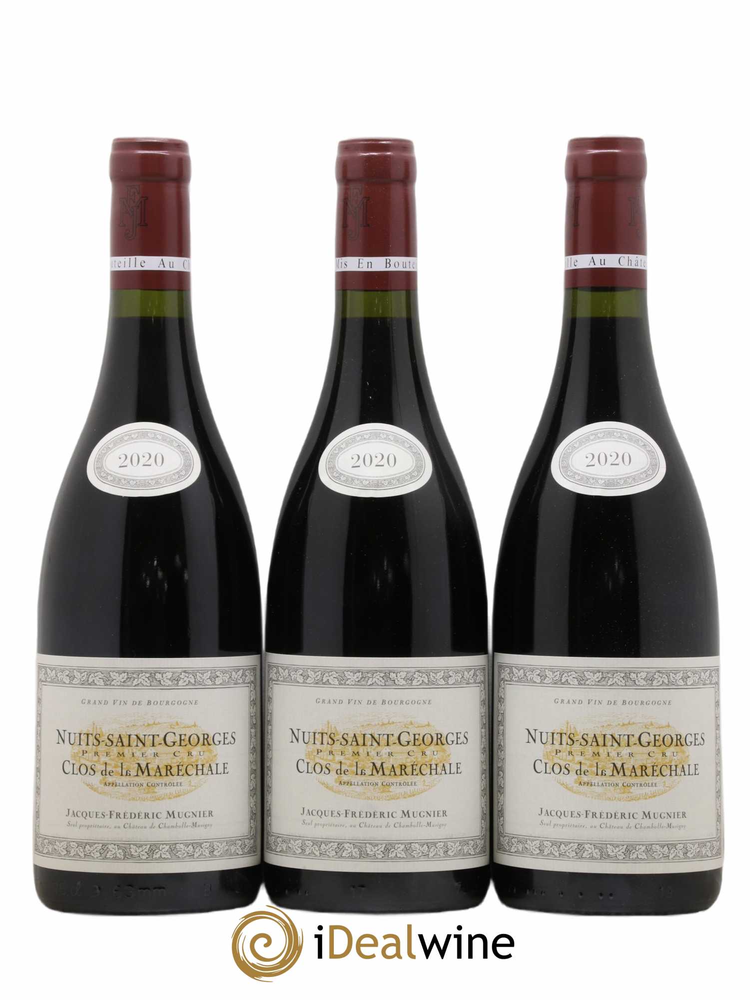 Nuits-Saint-Georges 1er Cru Clos de La Maréchale Jacques-Frédéric Mugnier 2020 - Lot de 3 bouteilles - 0
