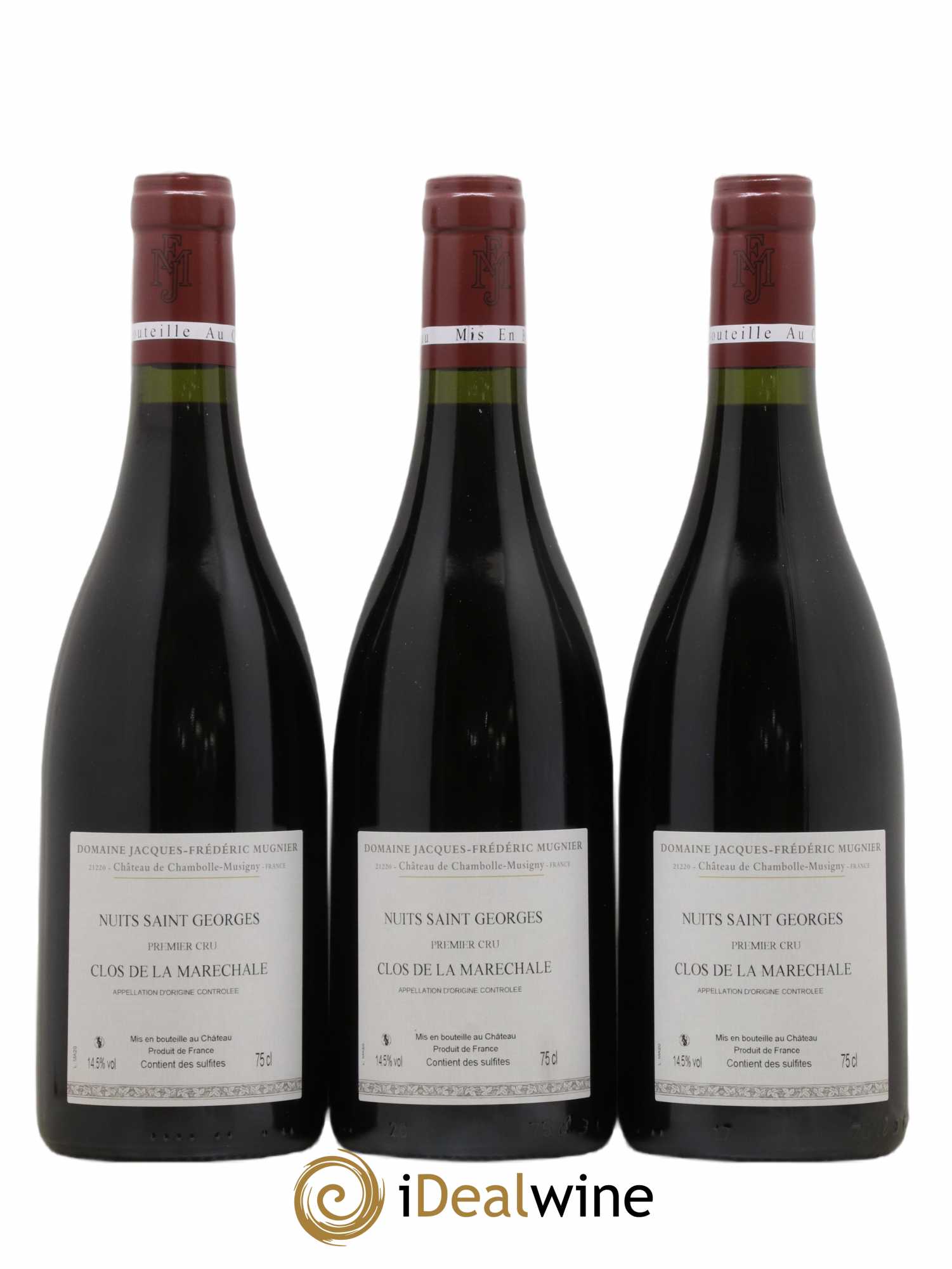 Nuits-Saint-Georges 1er Cru Clos de La Maréchale Jacques-Frédéric Mugnier 2020 - Lot de 3 bouteilles - 1
