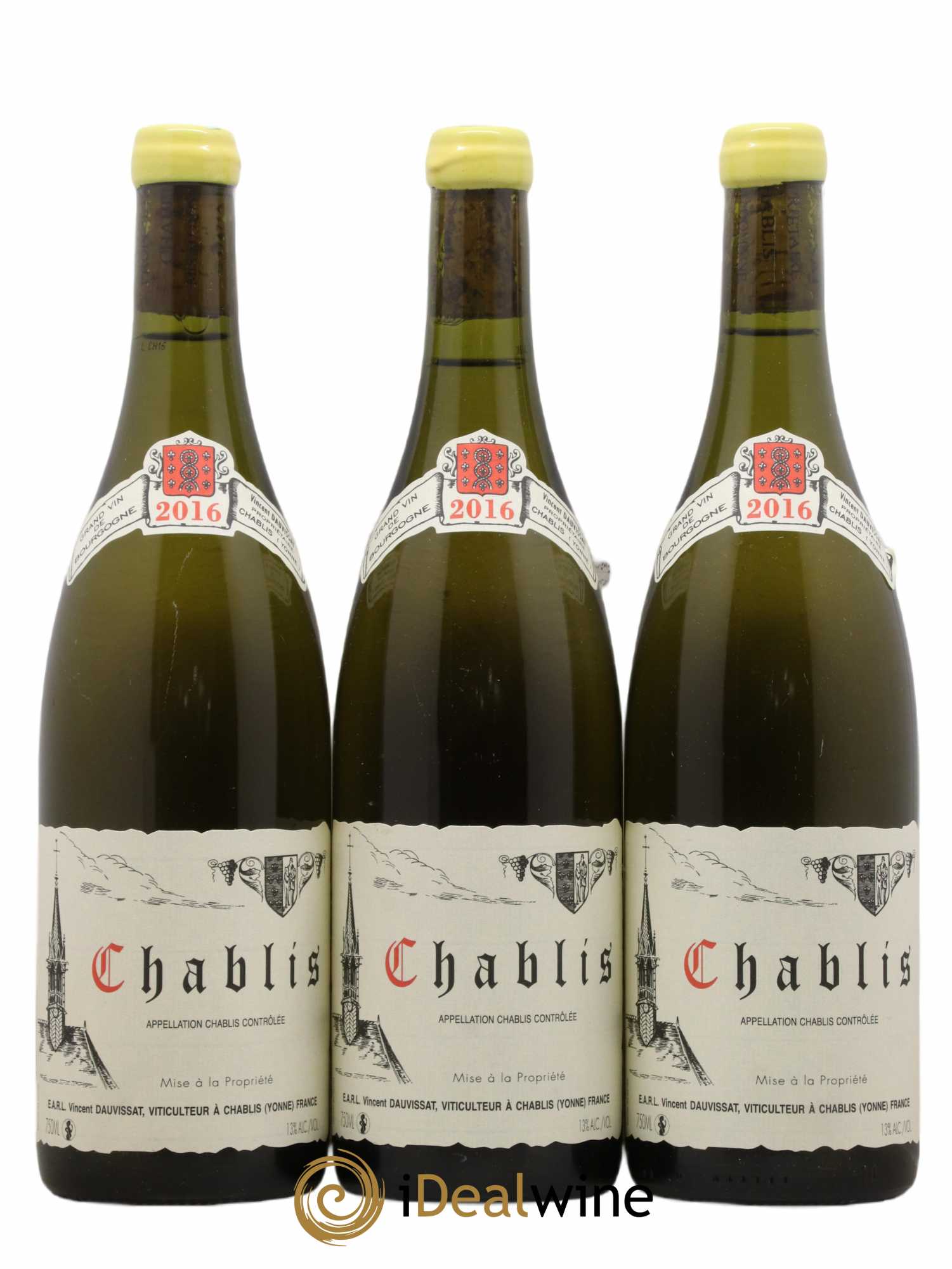 Chablis Vincent Dauvissat (Domaine) 2016 - Lot de 3 bouteilles - 0