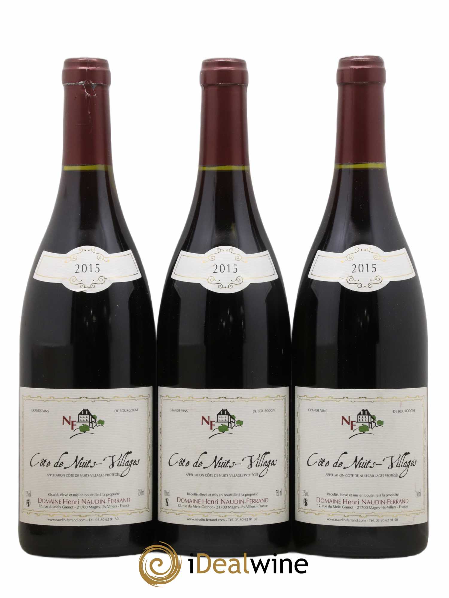 Côte de Nuits-Villages Naudin-Ferrand (Domaine) 2015 - Lot de 3 bouteilles - 0
