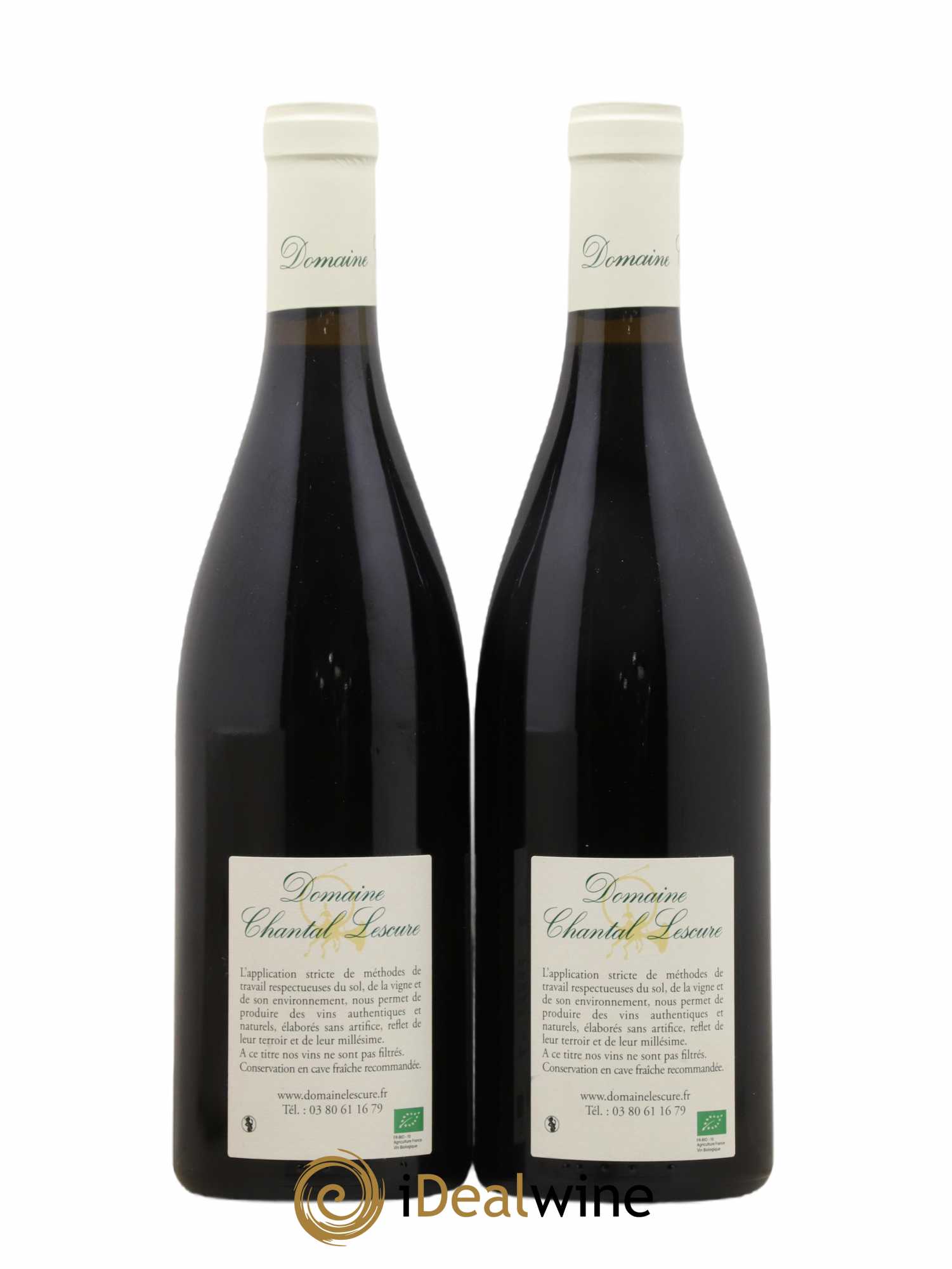 Clos de Vougeot Grand Cru Chantal Lescure 2017 - Lot de 2 bouteilles - 1