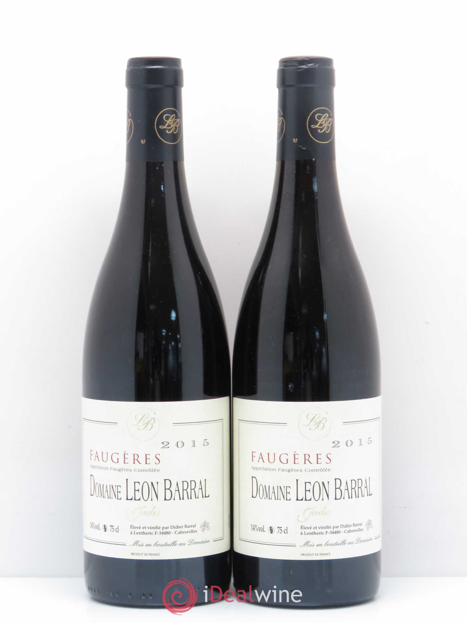 Faugères Jadis Domaine Léon Barral 2015 - Lot de 2 bouteilles - 0