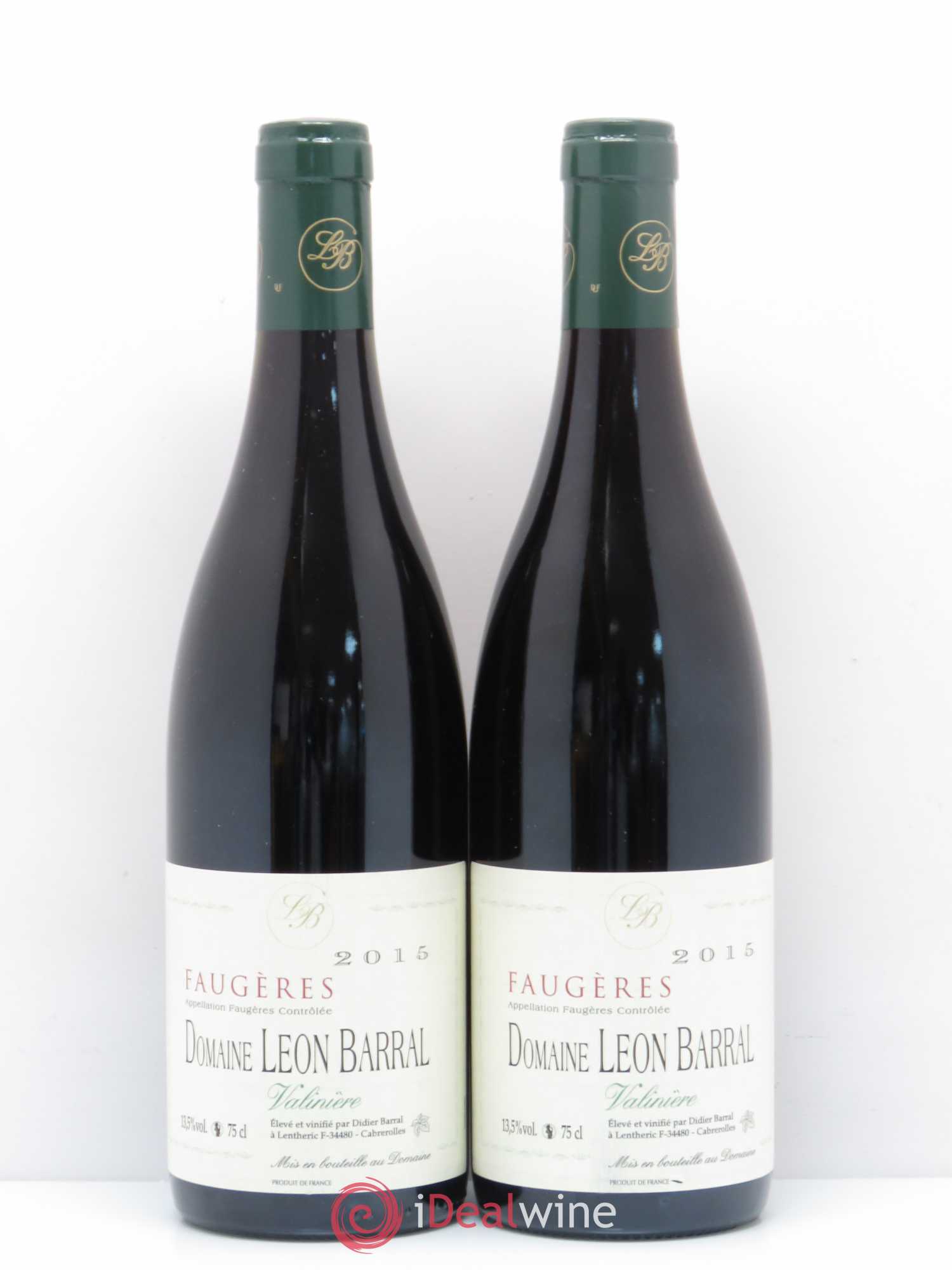 Faugères Valinière Domaine Léon Barral 2015 - Lot de 2 bouteilles - 0