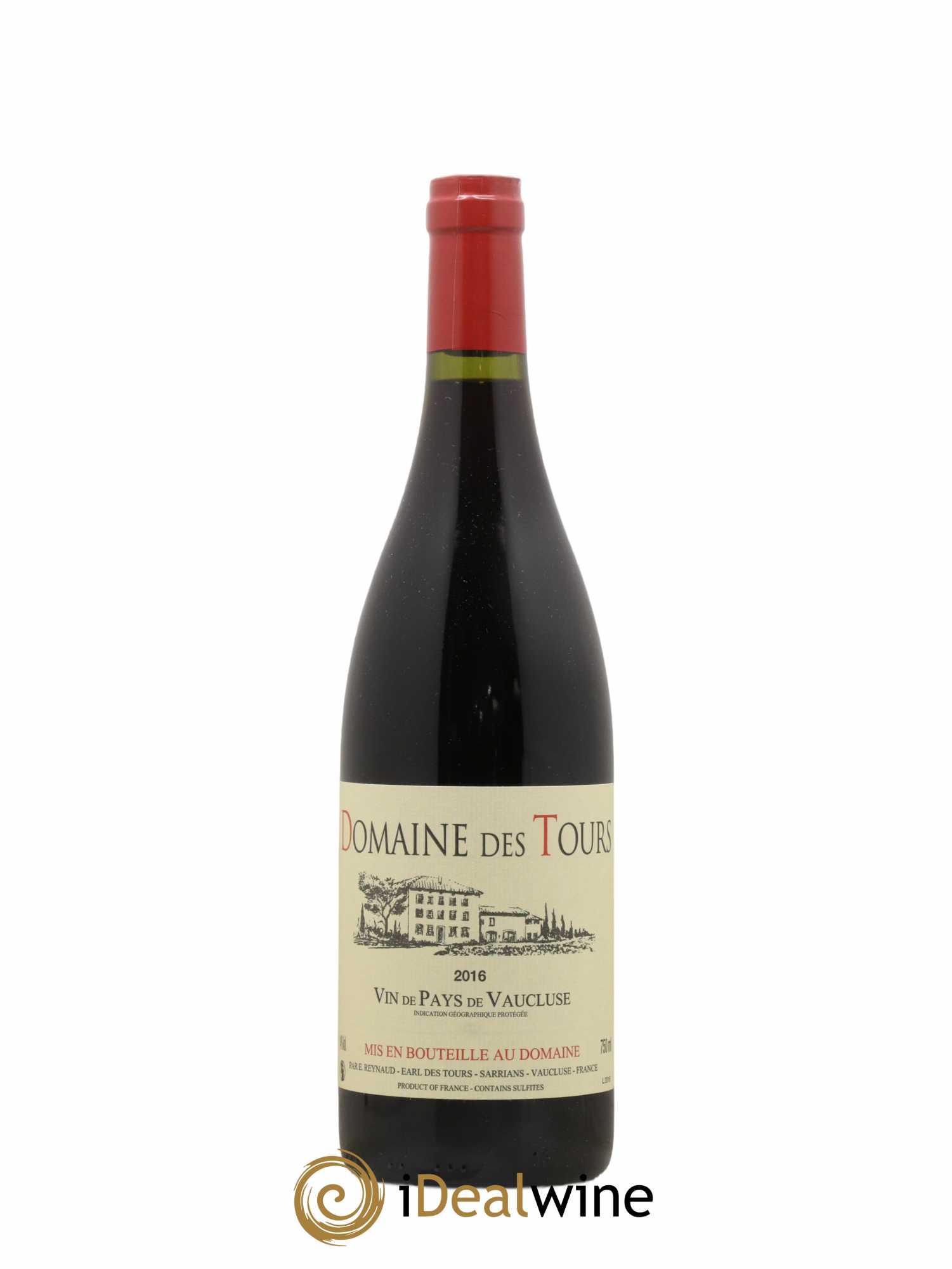 Vaucluse (Vin de Pays de Vaucluse) Domaine des Tours Emmanuel Reynaud 2016 - Lot de 1 bouteille - 0